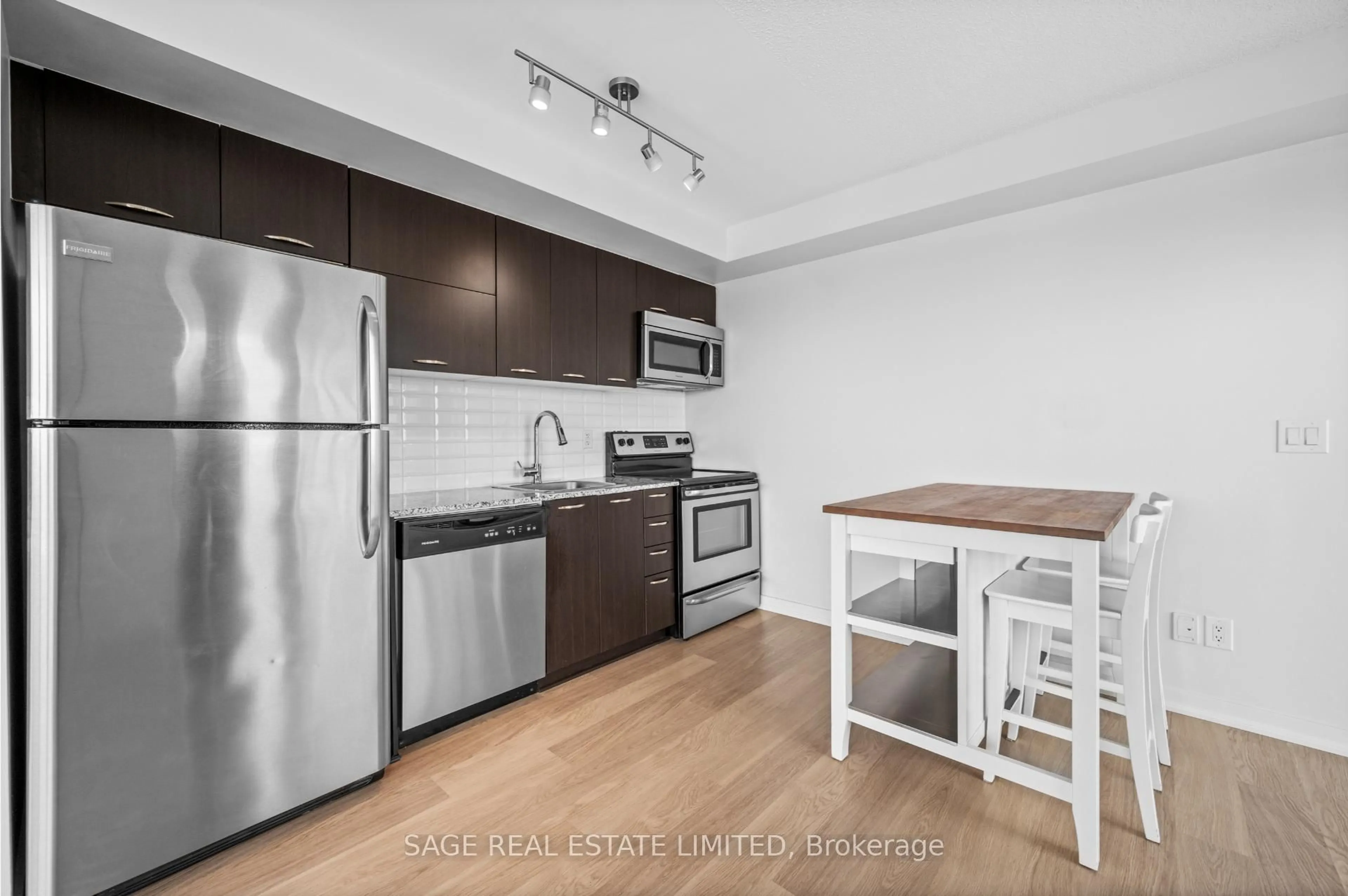 Standard kitchen, unknown for 38 Joe Shuster Way #1518, Toronto Ontario M6K 0A5