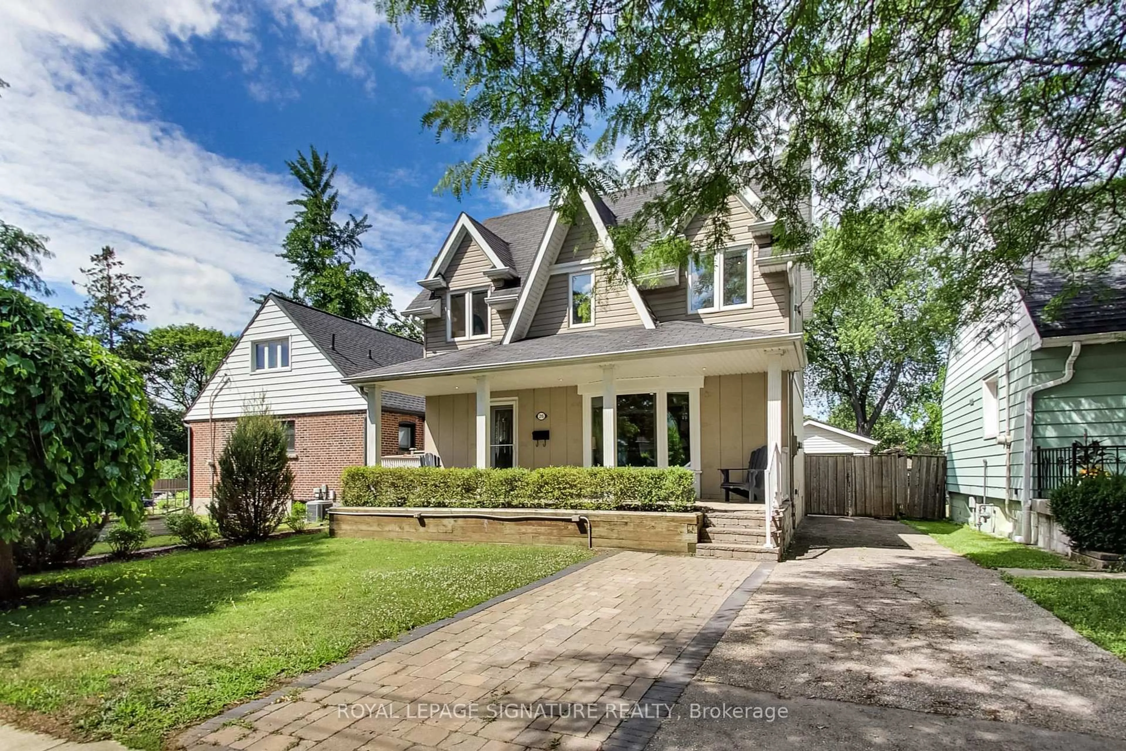 Home with brick exterior material, street for 26 Fulham Dr, Toronto Ontario M8W 4T2