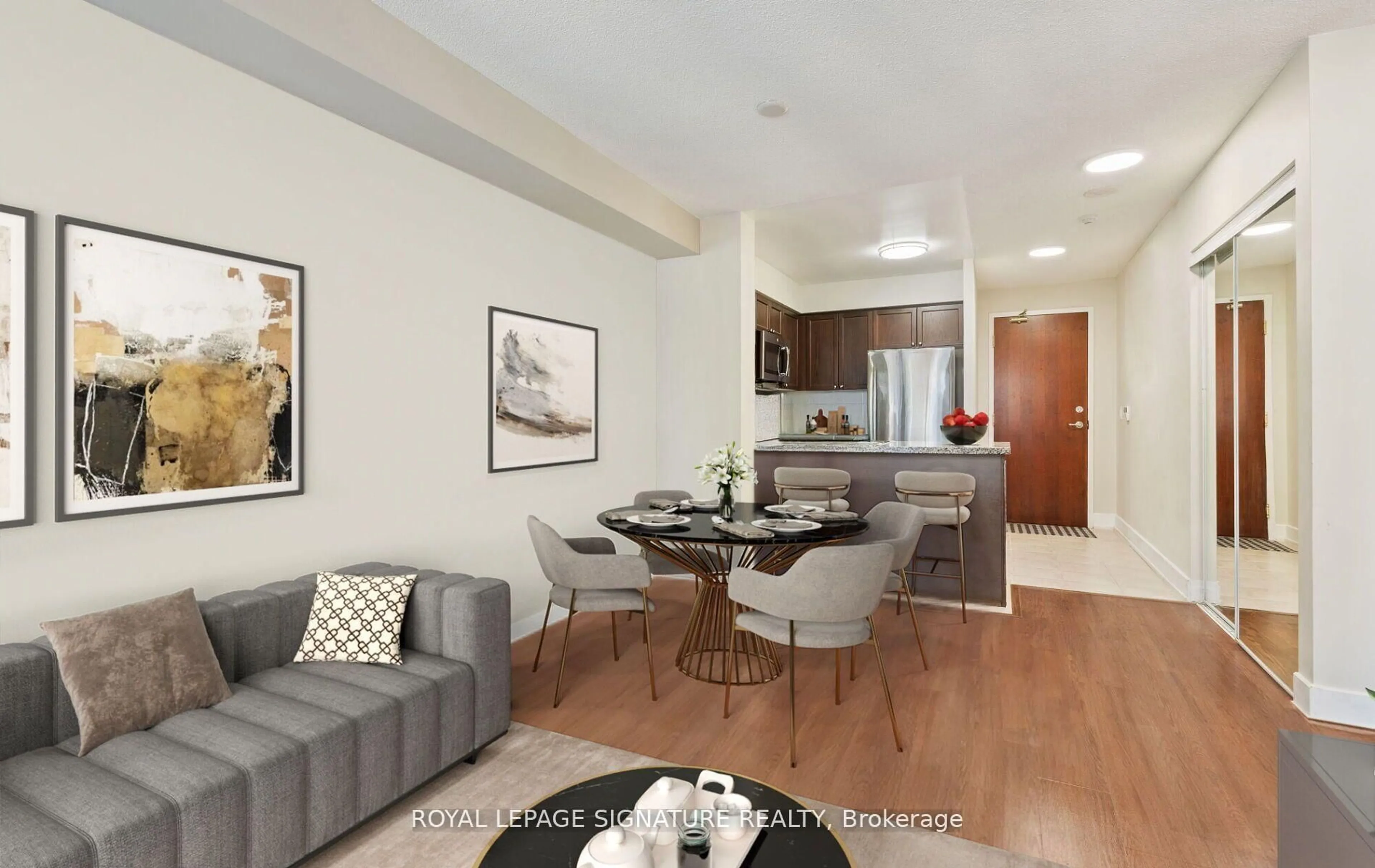 Living room with furniture, unknown for 5 Michael Power Pl #901, Toronto Ontario M9A 0A3