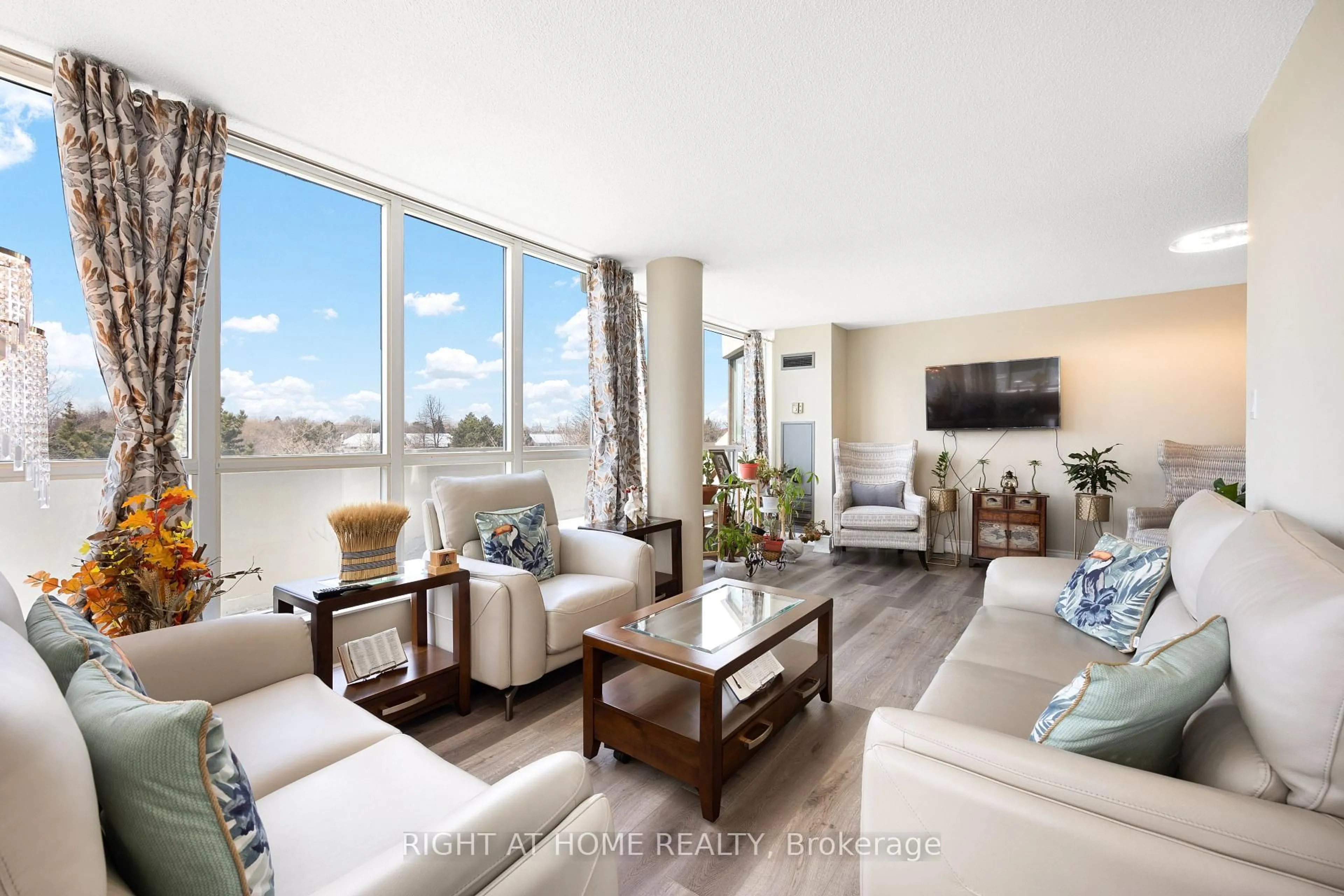 Living room with furniture, unknown for 3 Rowntree Rd #302, Toronto Ontario M9V 5G8