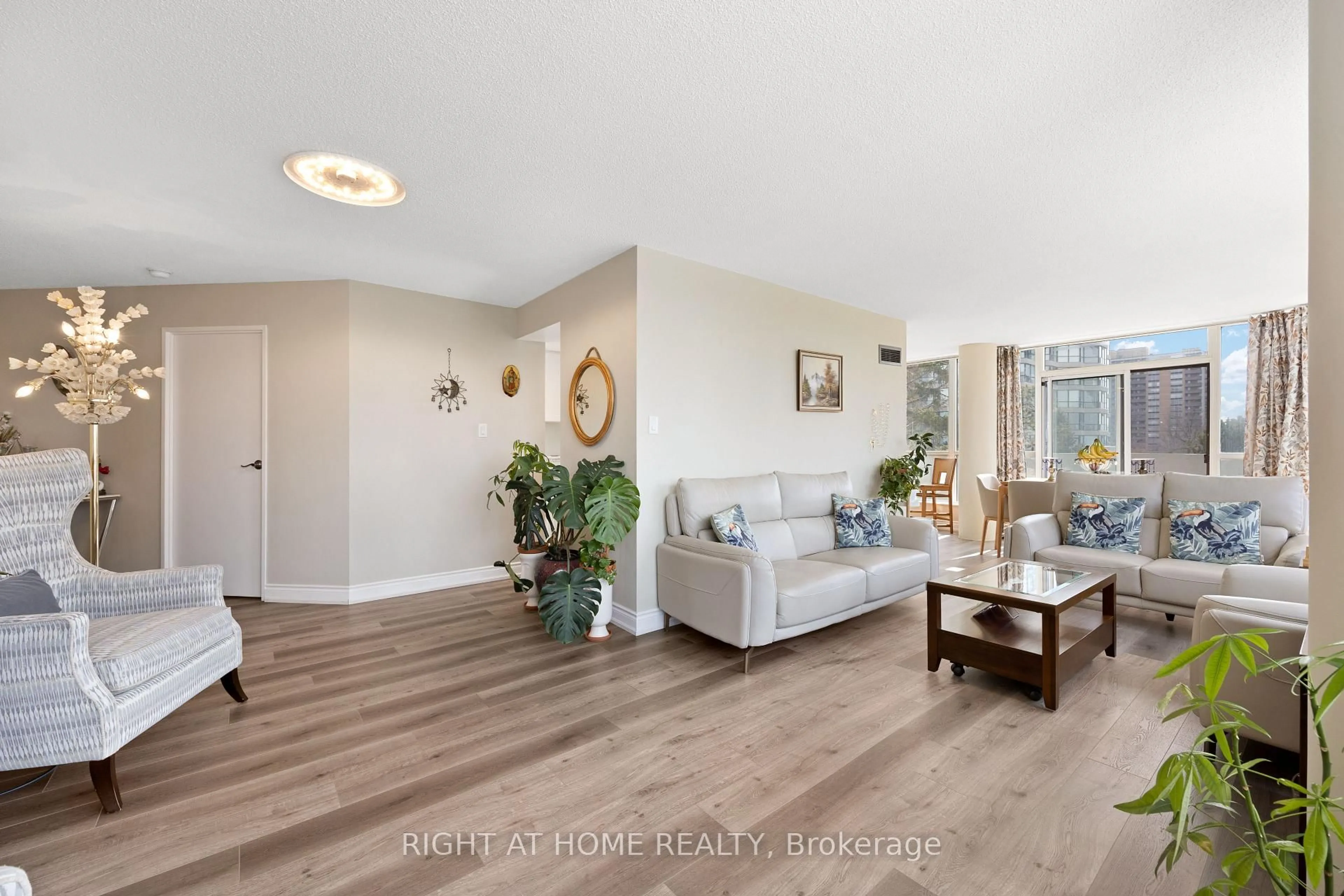 Living room with furniture, unknown for 3 Rowntree Rd #302, Toronto Ontario M9V 5G8
