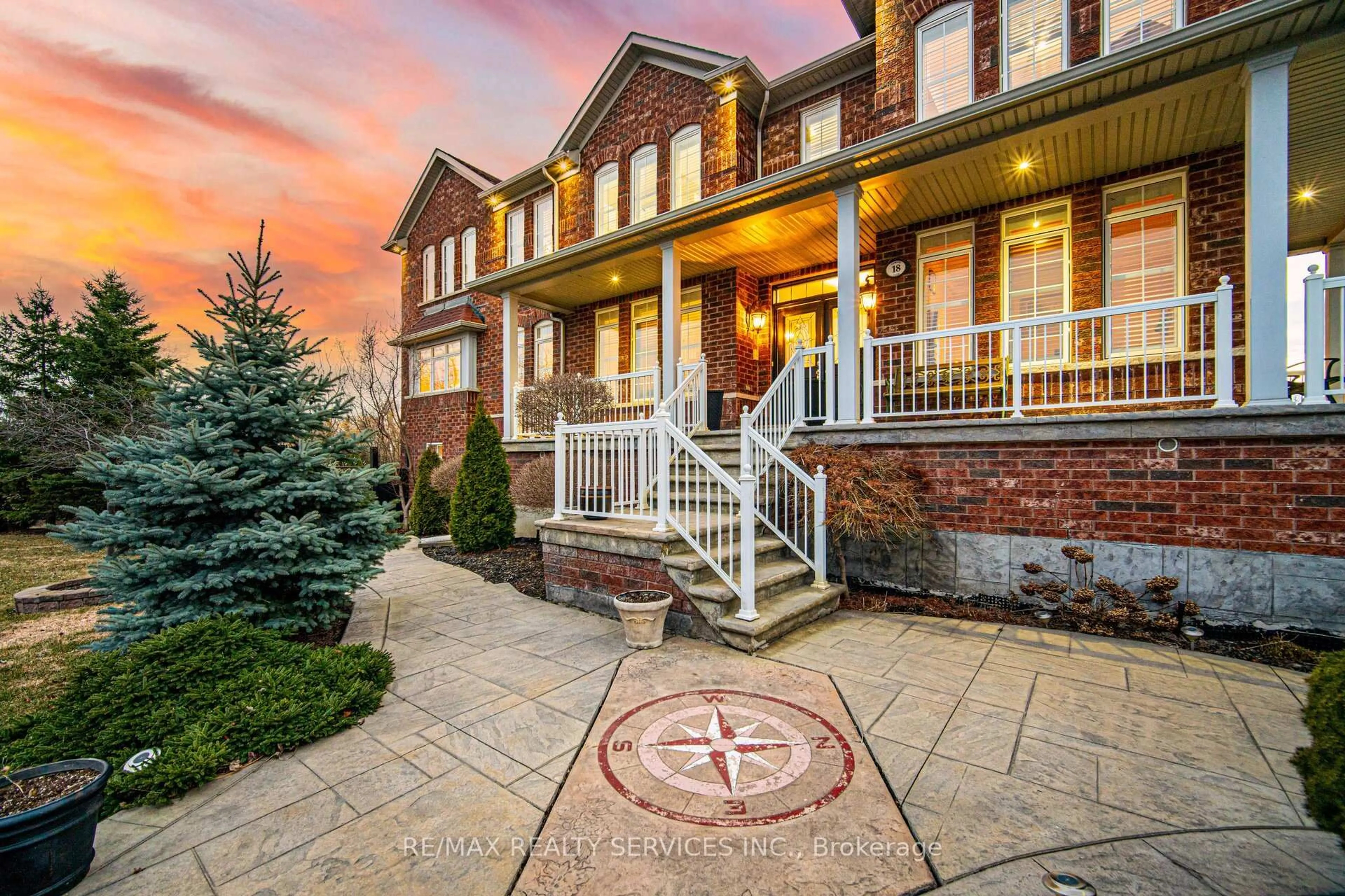 Home with brick exterior material, street for 18 Armani Lane, Brampton Ontario L6P 2P2