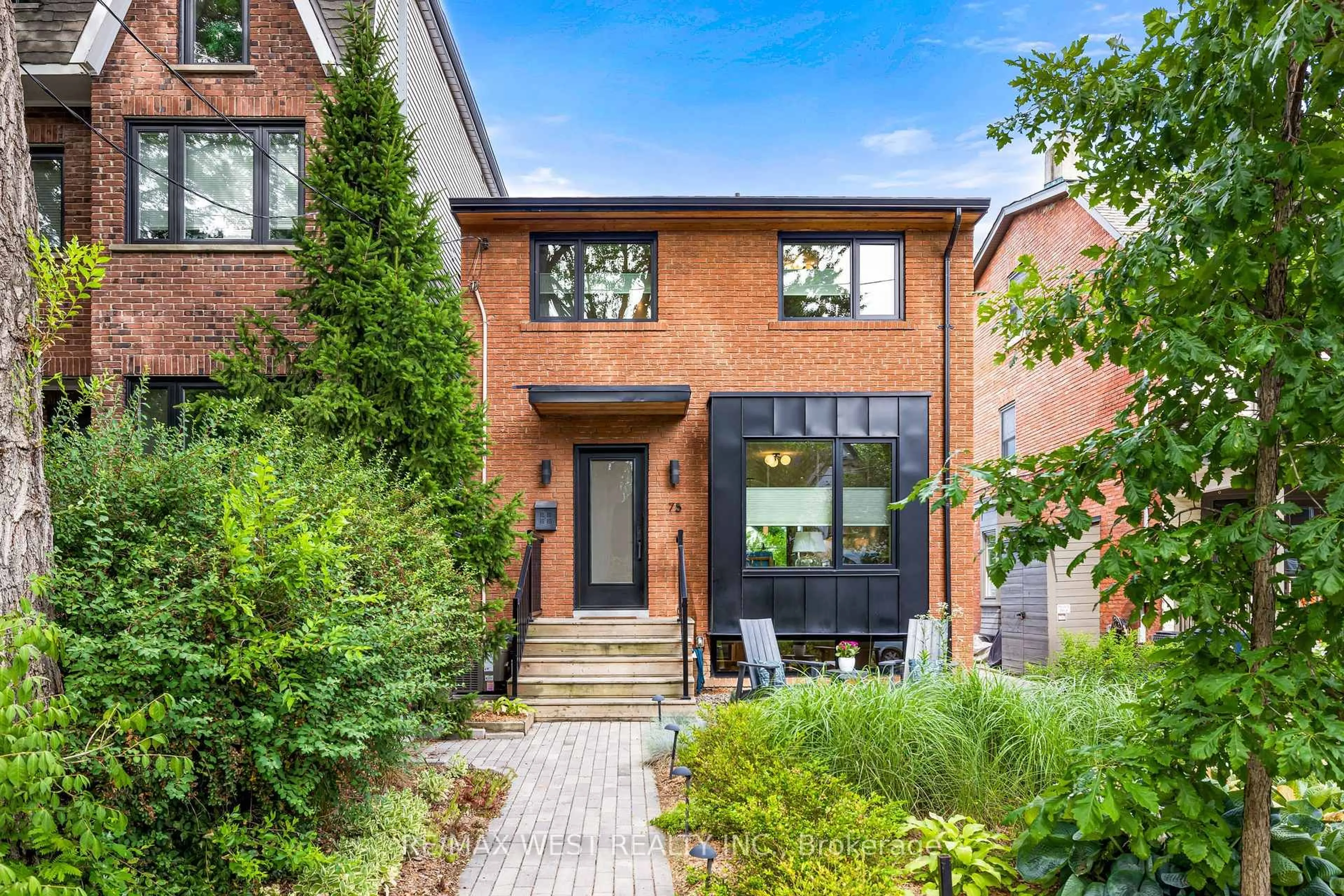Home with brick exterior material, street for 75 Laws St, Toronto Ontario M6P 2Y8