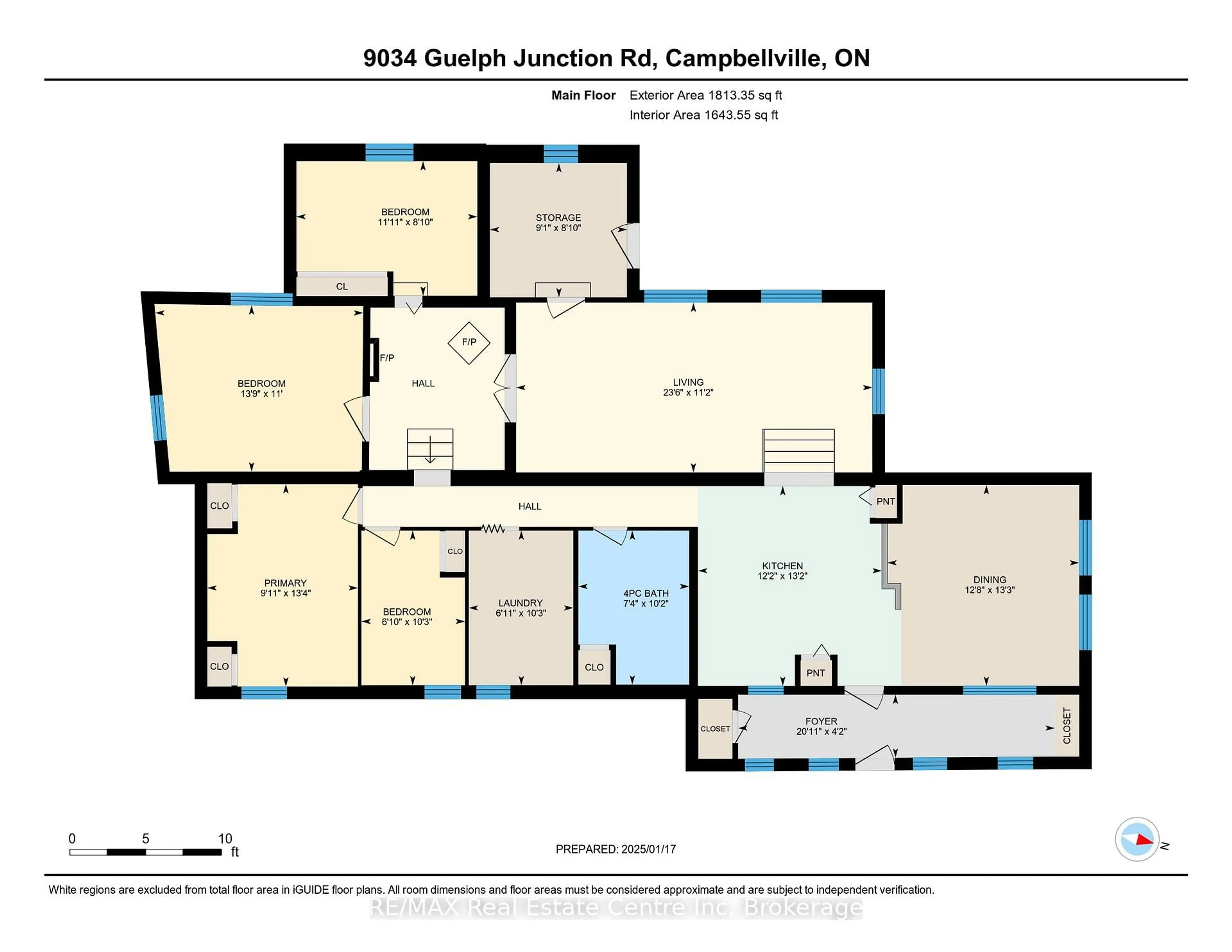 Floor plan for 9034 Guelph Junction Rd, Milton Ontario L0P 1B0