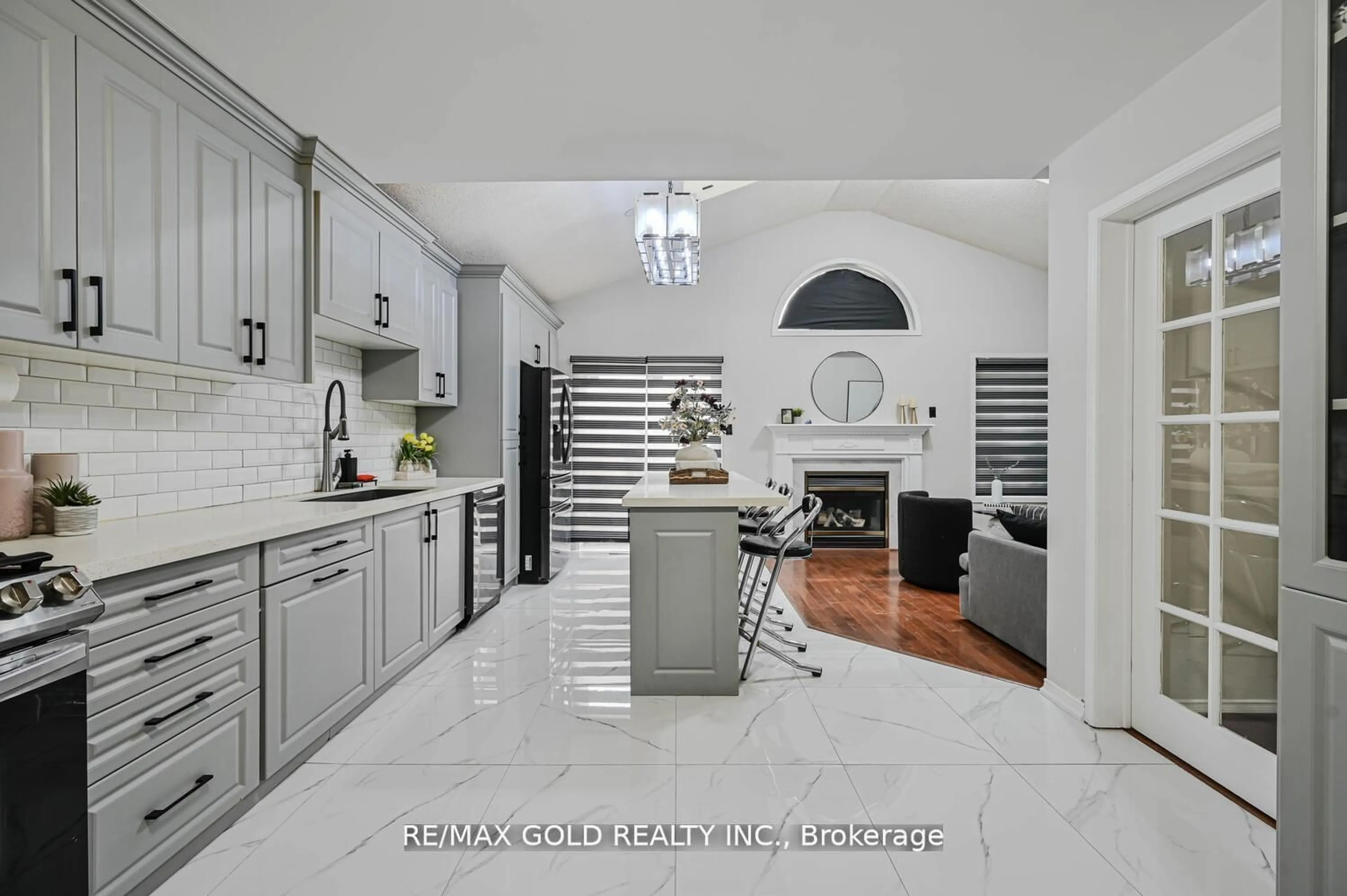 Contemporary kitchen, ceramic/tile floor for 111 Mint Leaf Blvd, Brampton Ontario L6R 2Y9