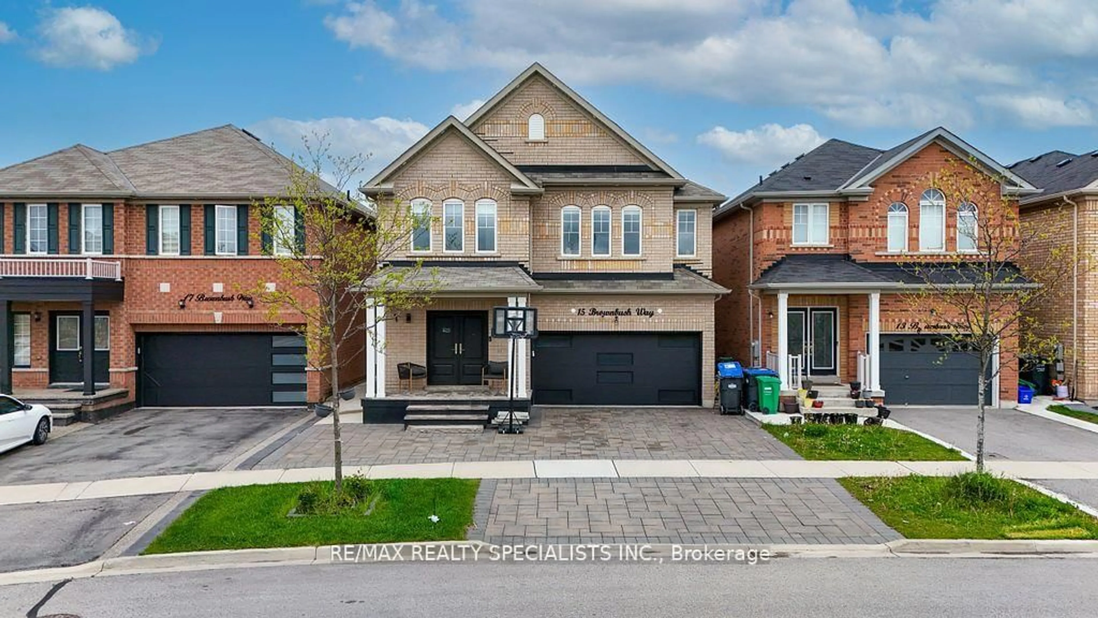 Home with brick exterior material, street for 15 Brownbush Way, Brampton Ontario L6R 3T9