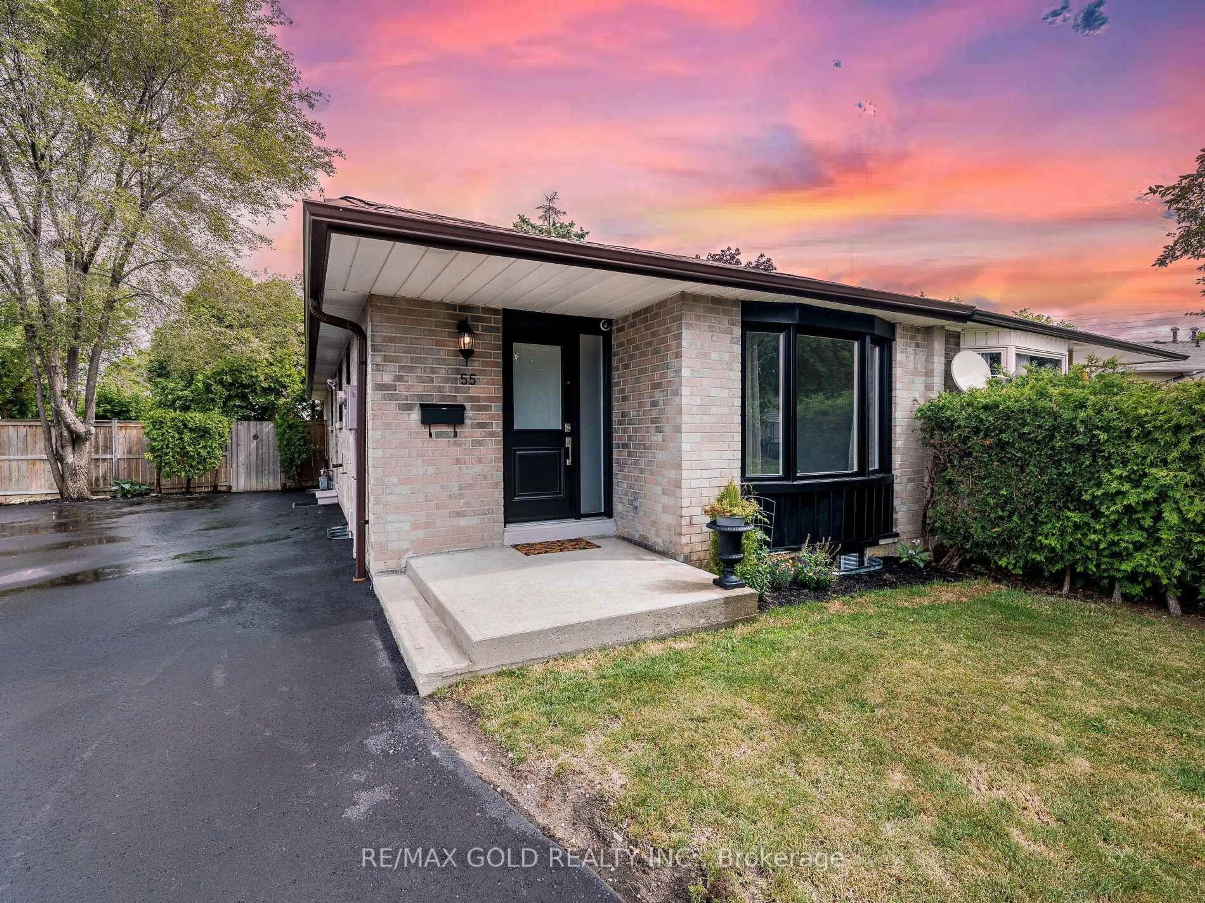 Home with brick exterior material, street for 55 Greenwood Cres, Brampton Ontario L6S 1T2