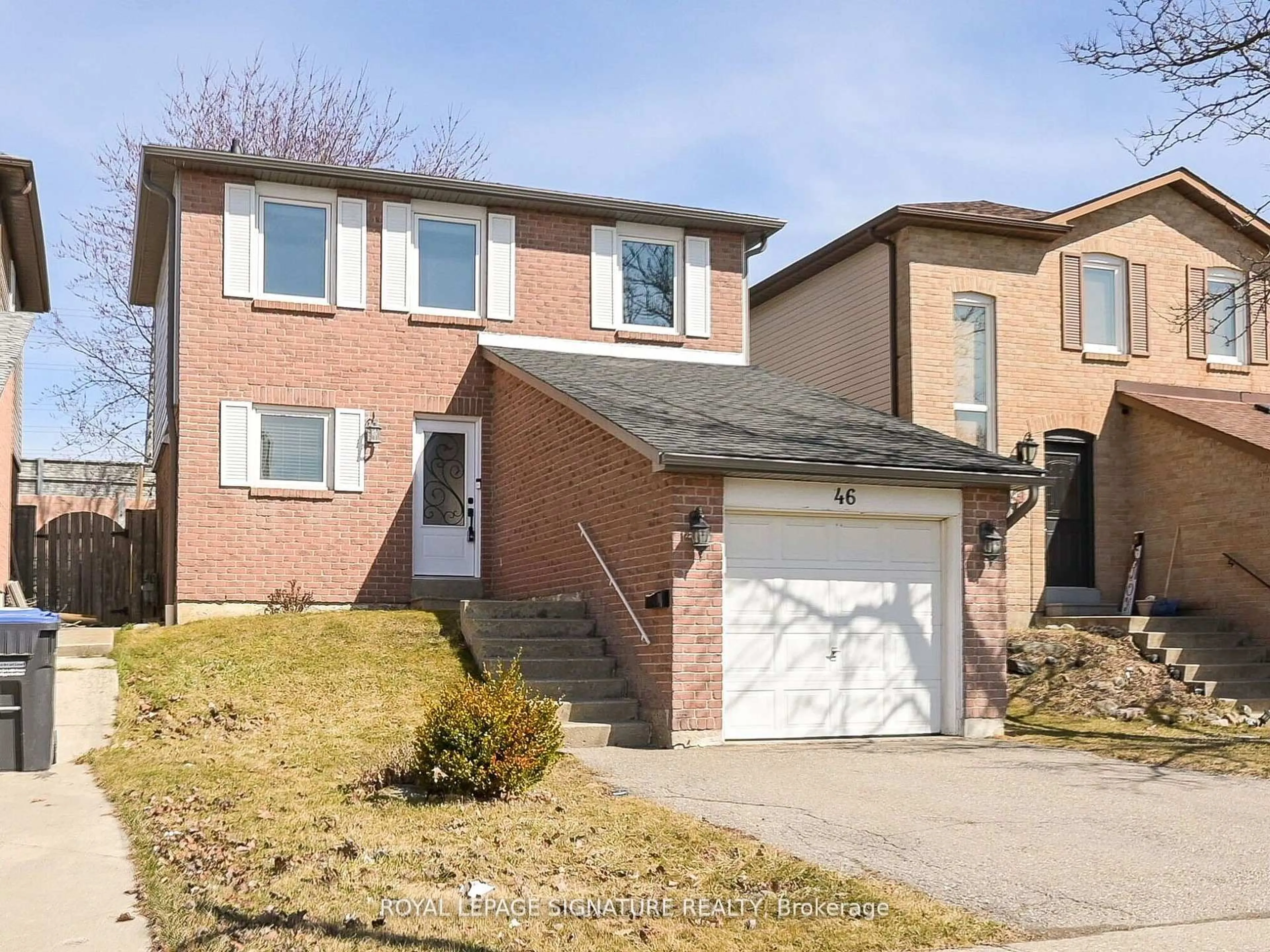 Home with brick exterior material, street for 46 Northgate Blvd, Brampton Ontario L6S 4A6