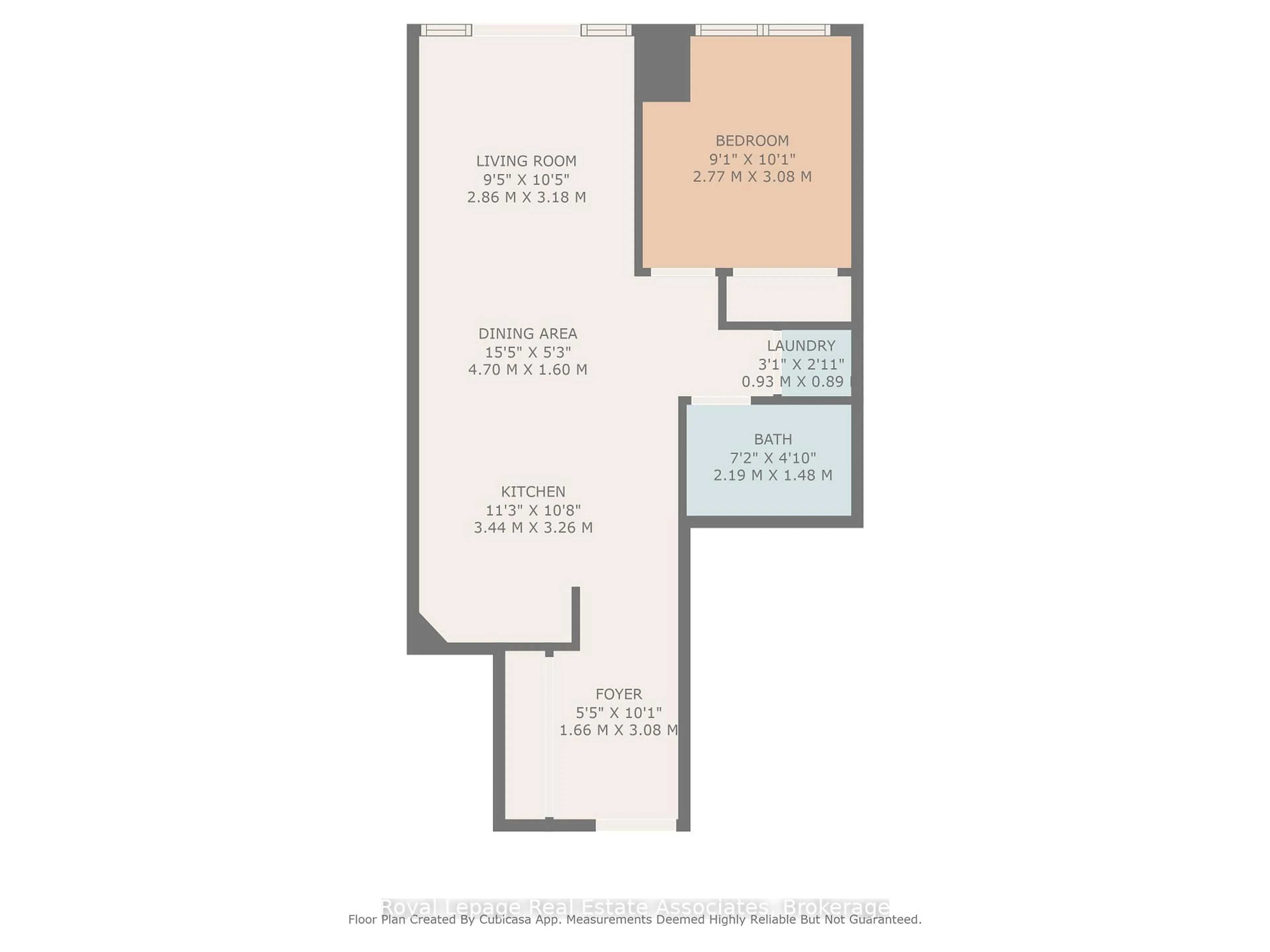 Floor plan for 223 Webb Dr #2008, Mississauga Ontario L5B 0E8