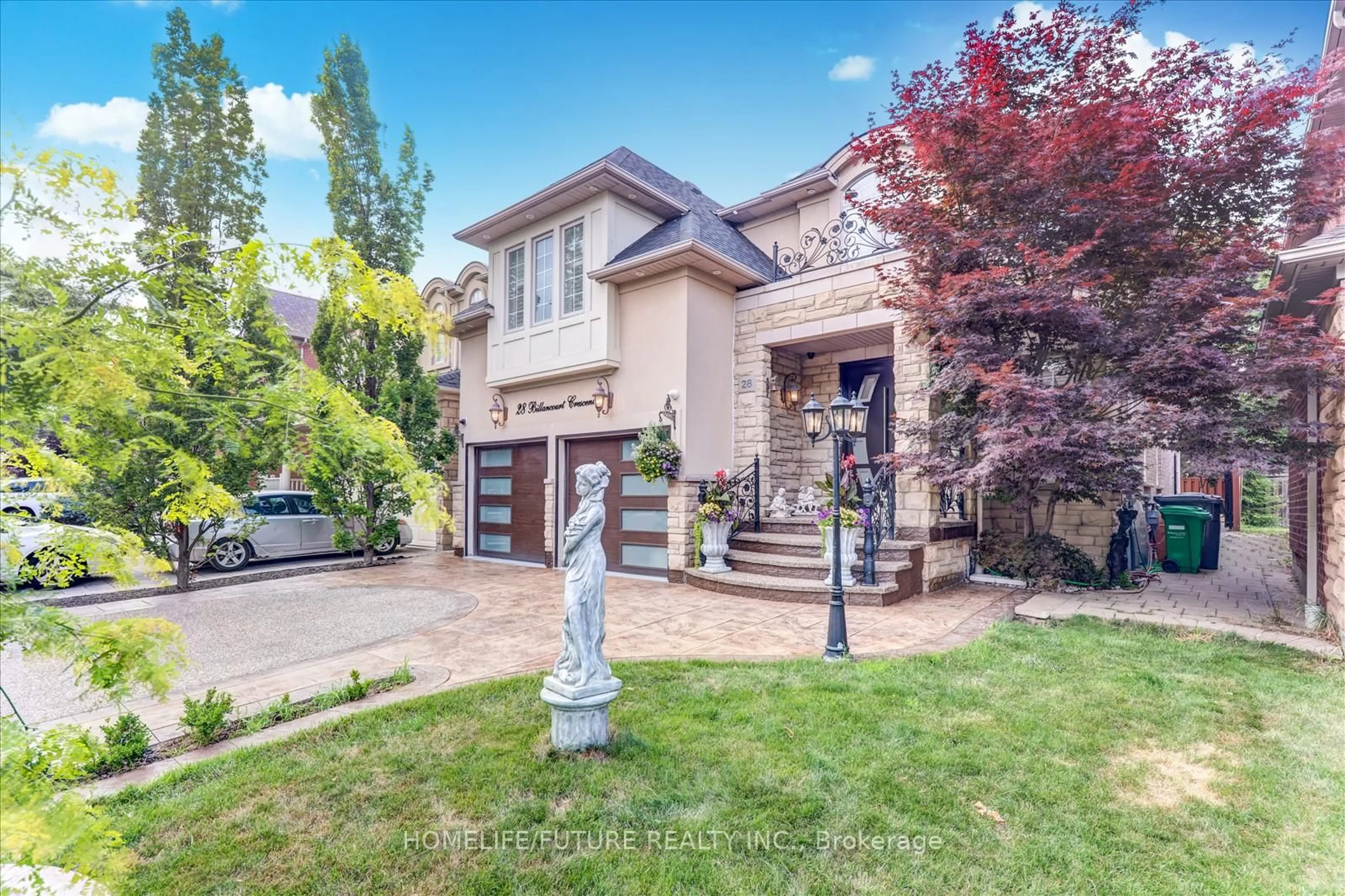 Home with brick exterior material, street for 28 Billancourt Cres, Brampton Ontario L6P 1N5