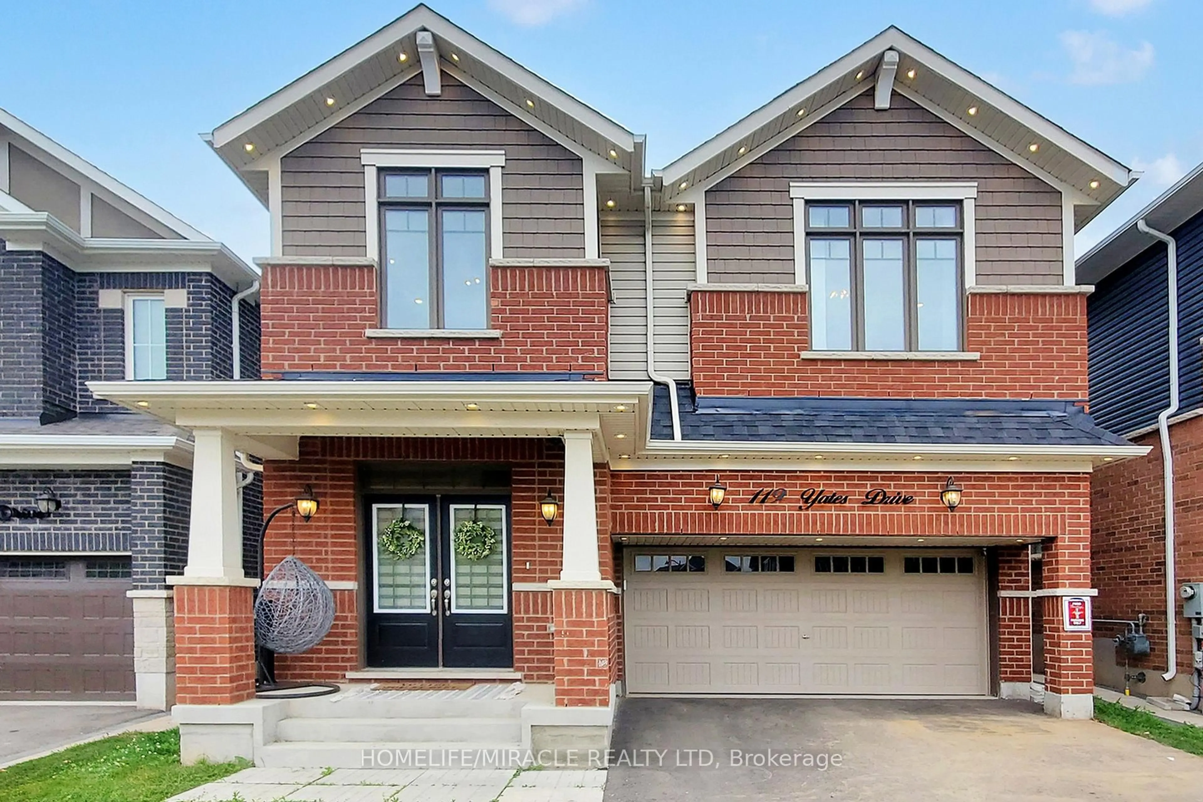 Home with brick exterior material, street for 119 Yates Dr, Milton Ontario L9E 1S5