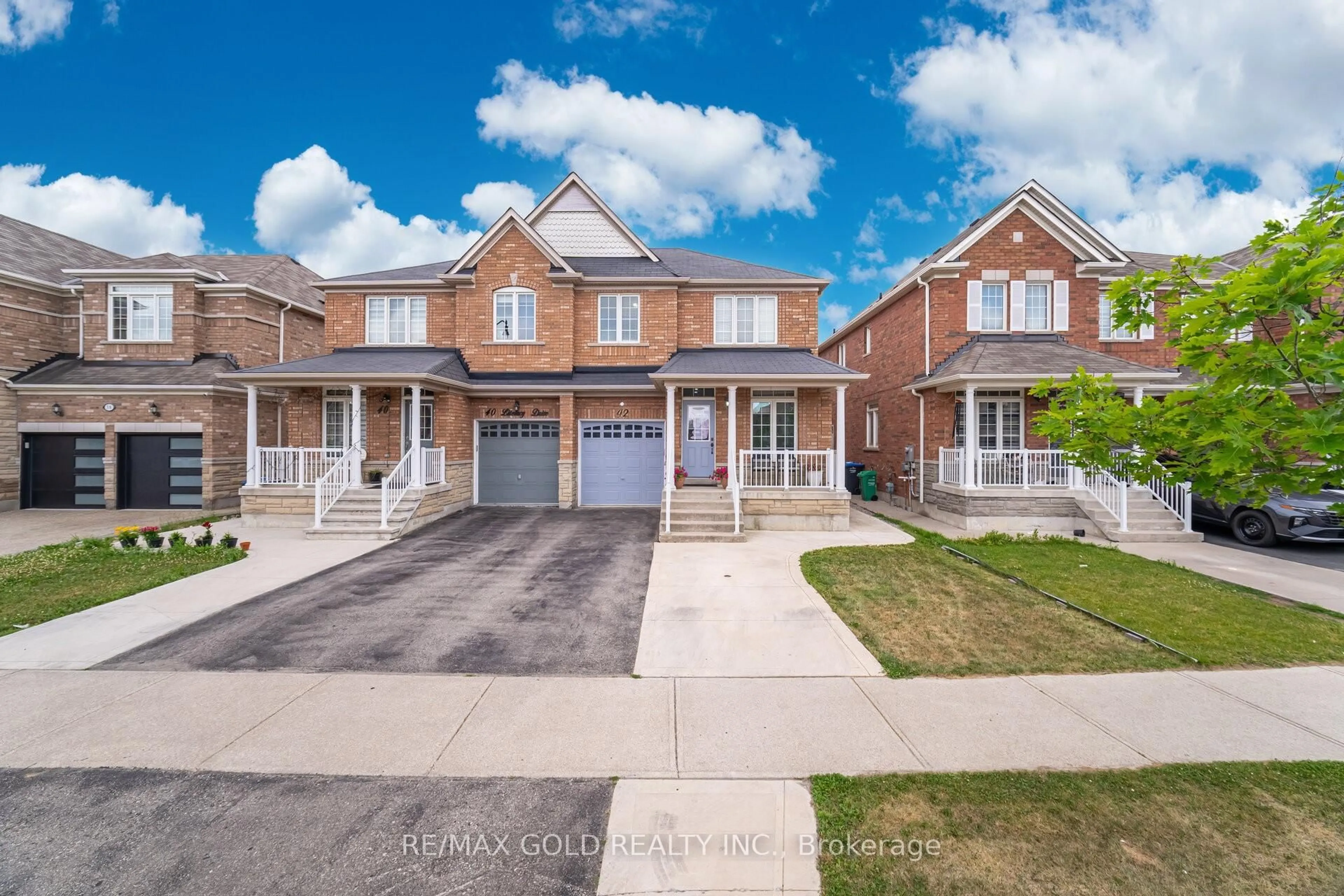Home with brick exterior material, street for 42 Literacy Dr, Brampton Ontario L6P 3G3