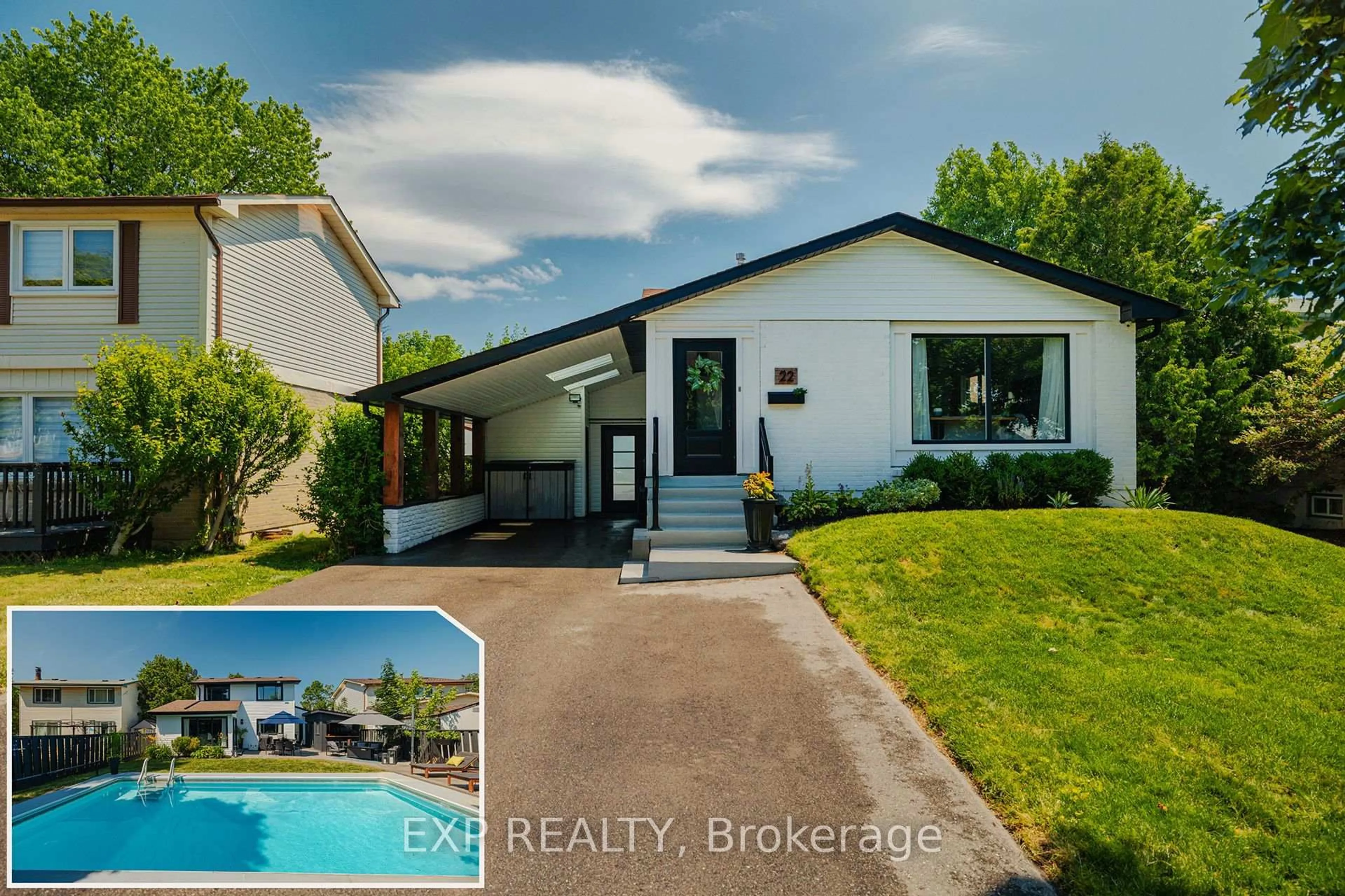 A pic from outside/outdoor area/front of a property/back of a property/a pic from drone, unknown for 22 Madoc Dr, Brampton Ontario L6V 1Z9
