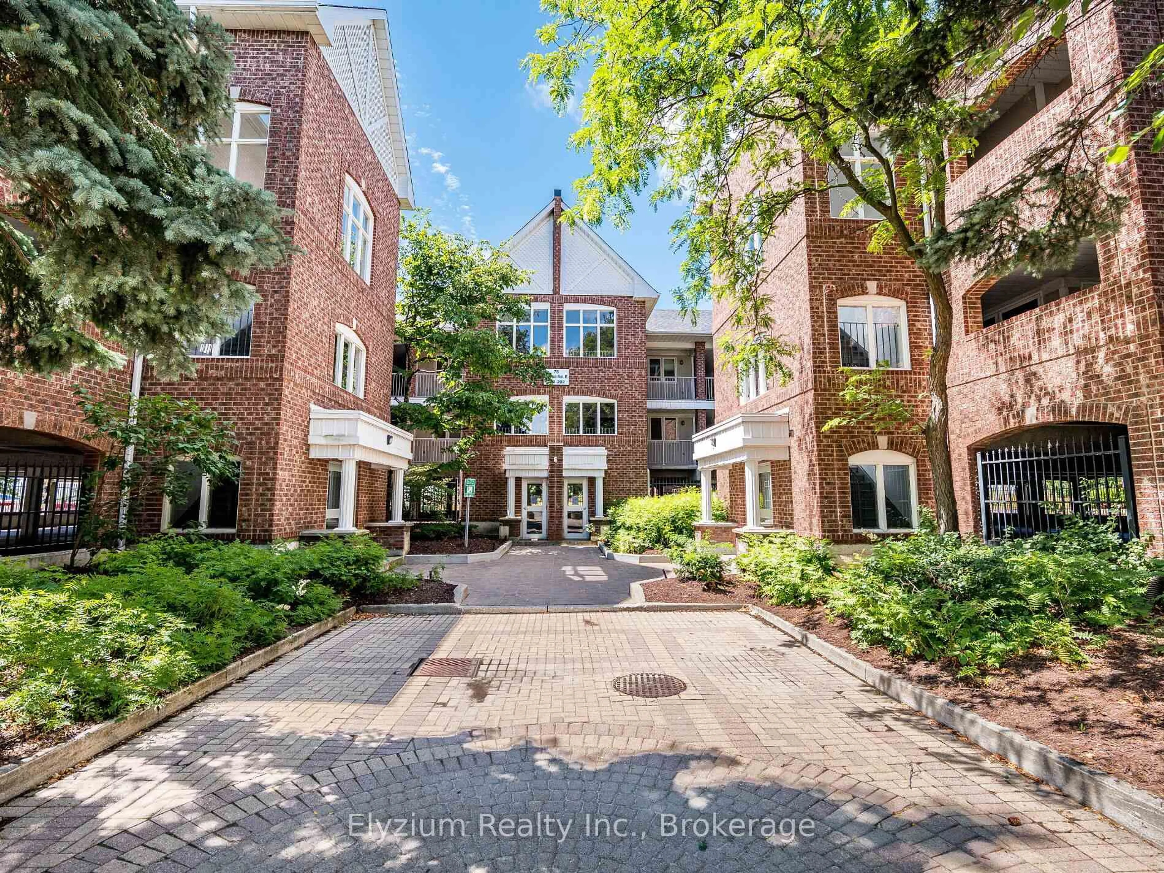 A pic from outside/outdoor area/front of a property/back of a property/a pic from drone, street for 75 Bristol Rd #193, Mississauga Ontario L4Z 3P2