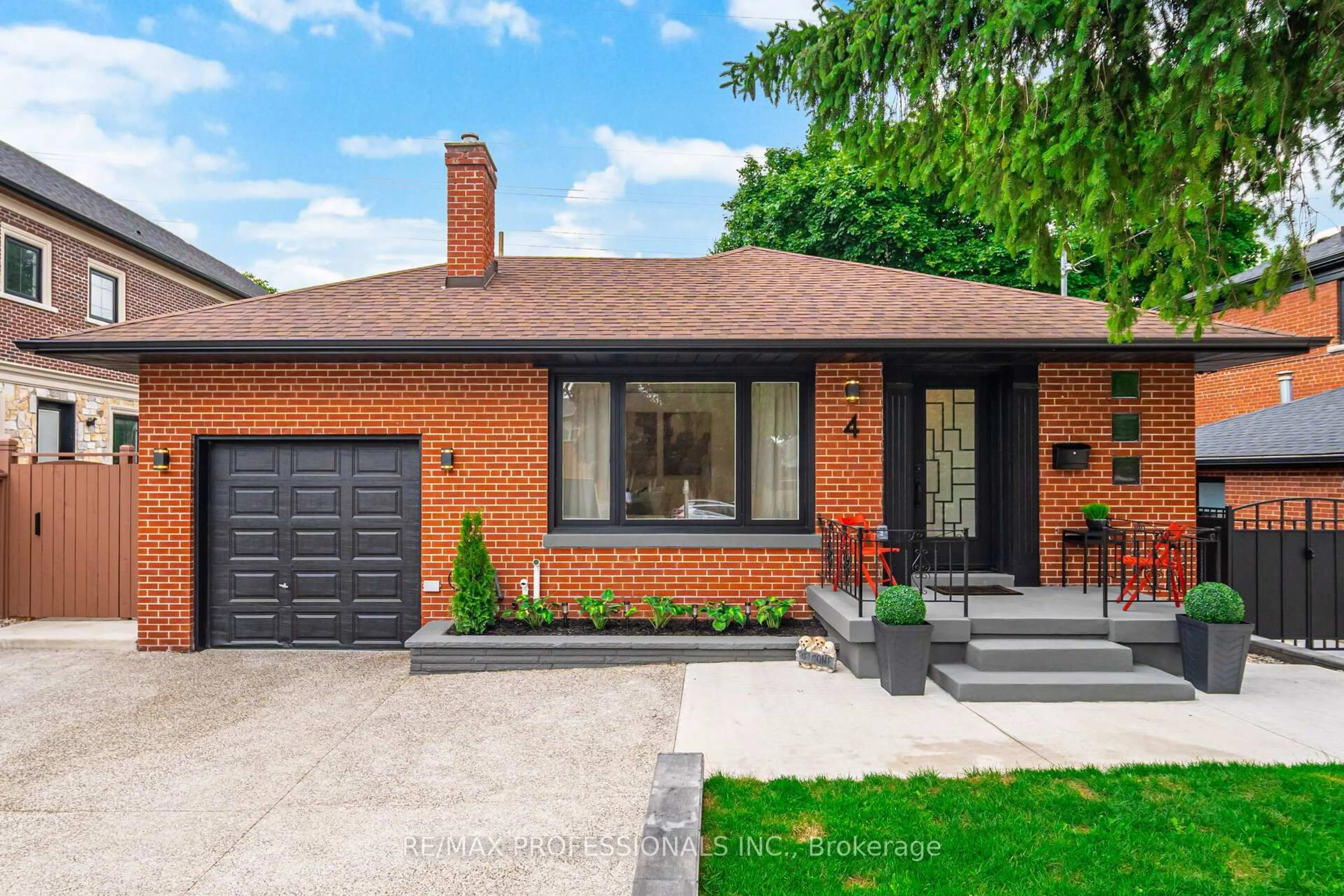 Home with brick exterior material, street for 4 Lloyd Manor Rd, Toronto Ontario M9B 5H6