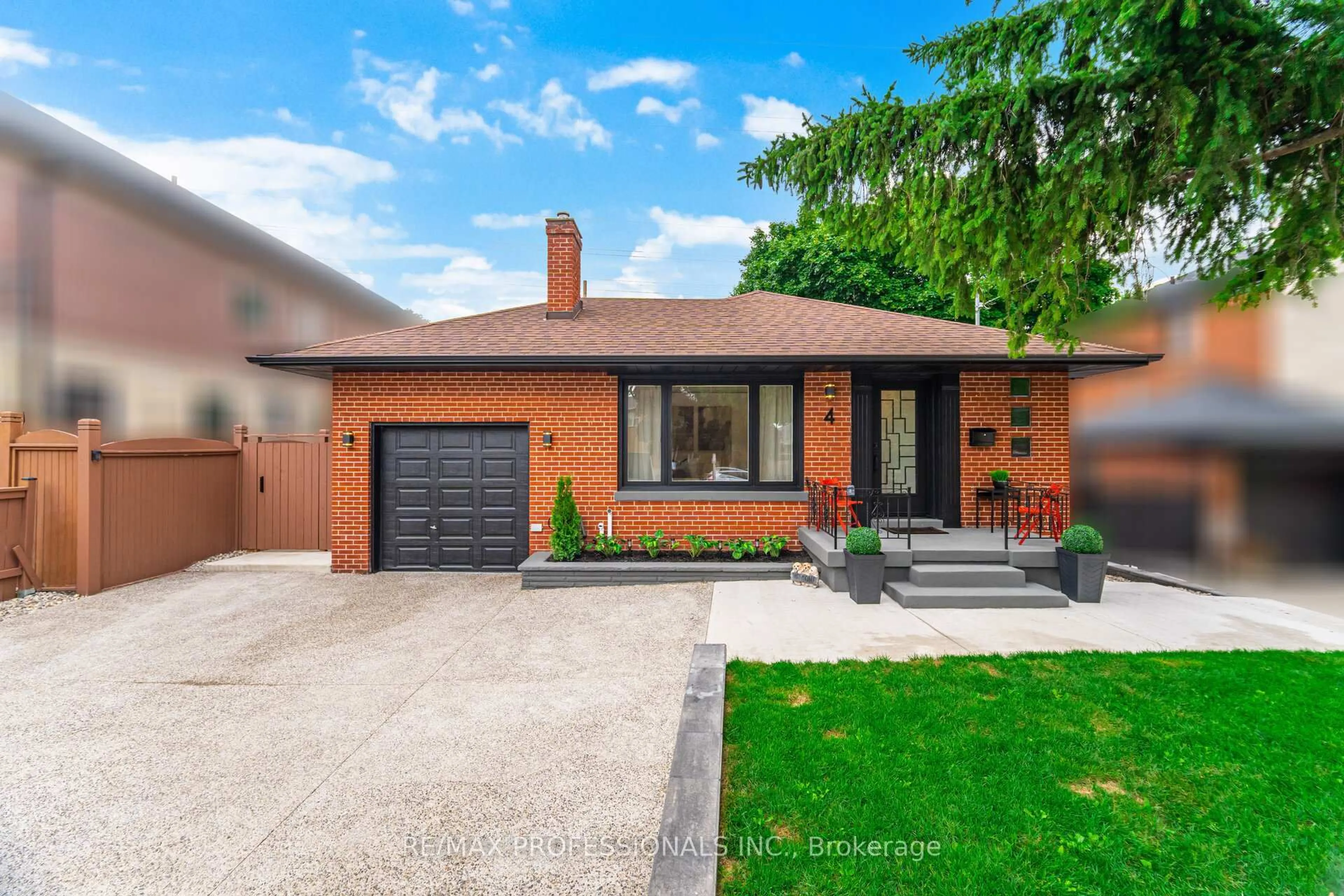 Home with brick exterior material, street for 4 Lloyd Manor Rd, Toronto Ontario M9B 5H6
