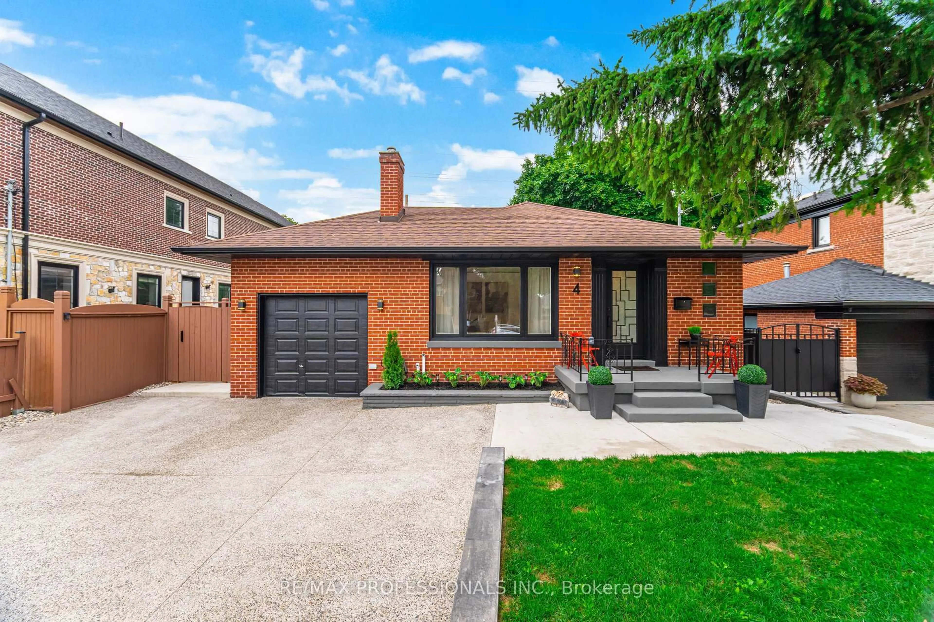Home with brick exterior material, street for 4 Lloyd Manor Rd, Toronto Ontario M9B 5H6