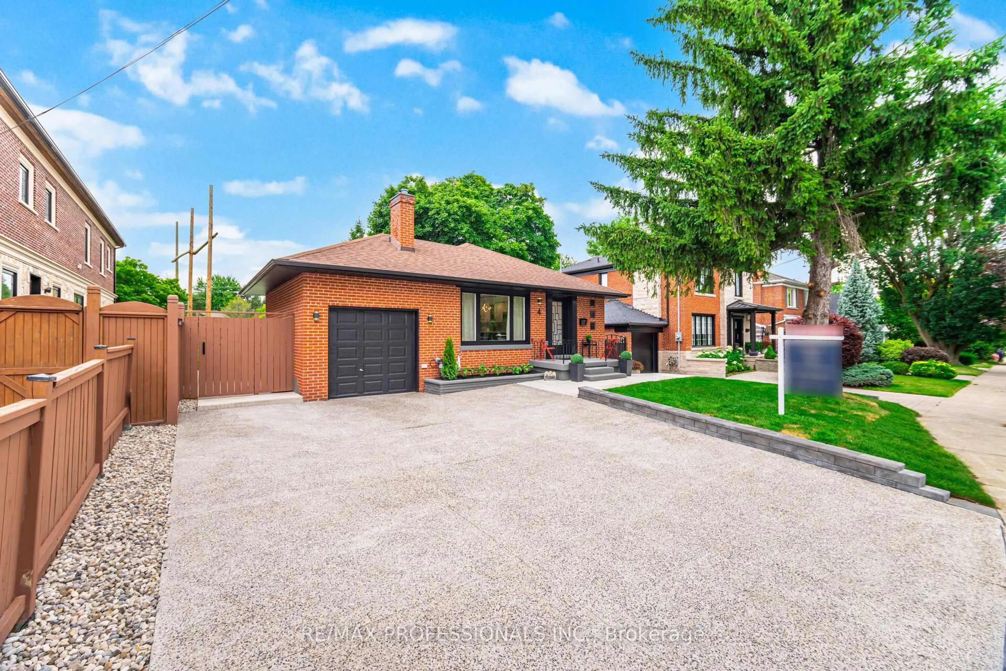 Home with brick exterior material, street for 4 Lloyd Manor Rd, Toronto Ontario M9B 5H6
