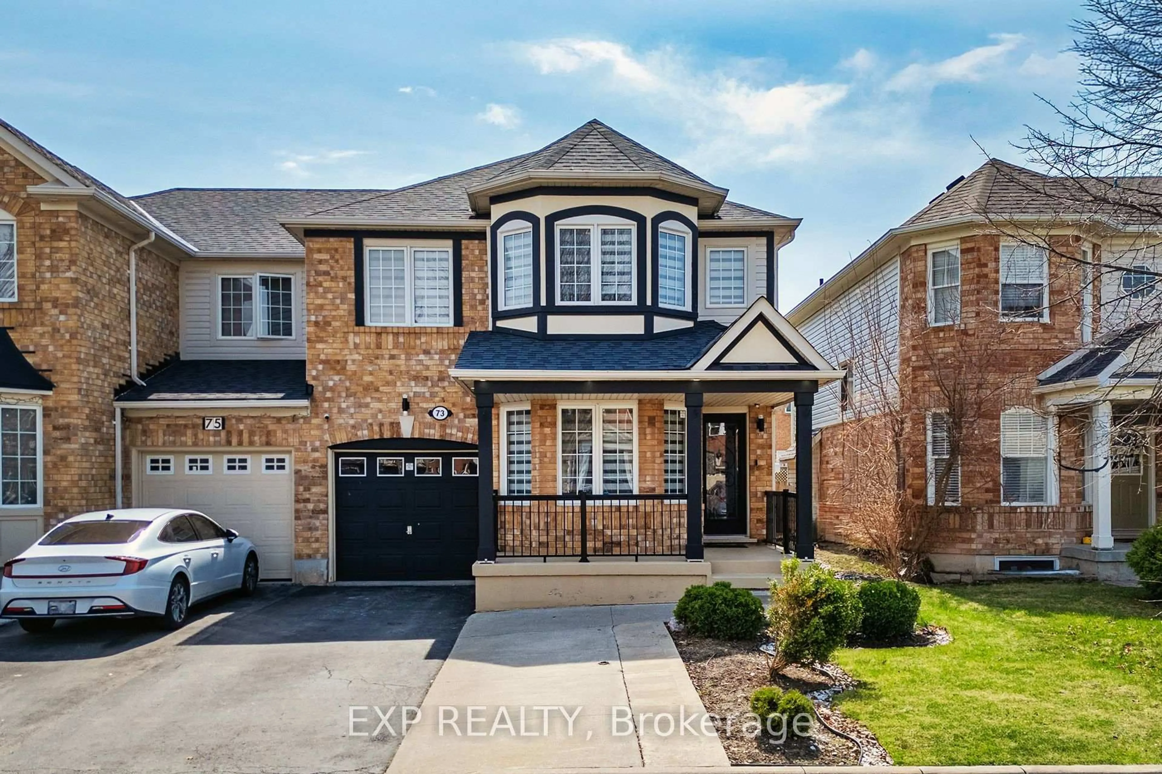 Home with brick exterior material, street for 73 Jessop Dr, Brampton Ontario L7A 3N4