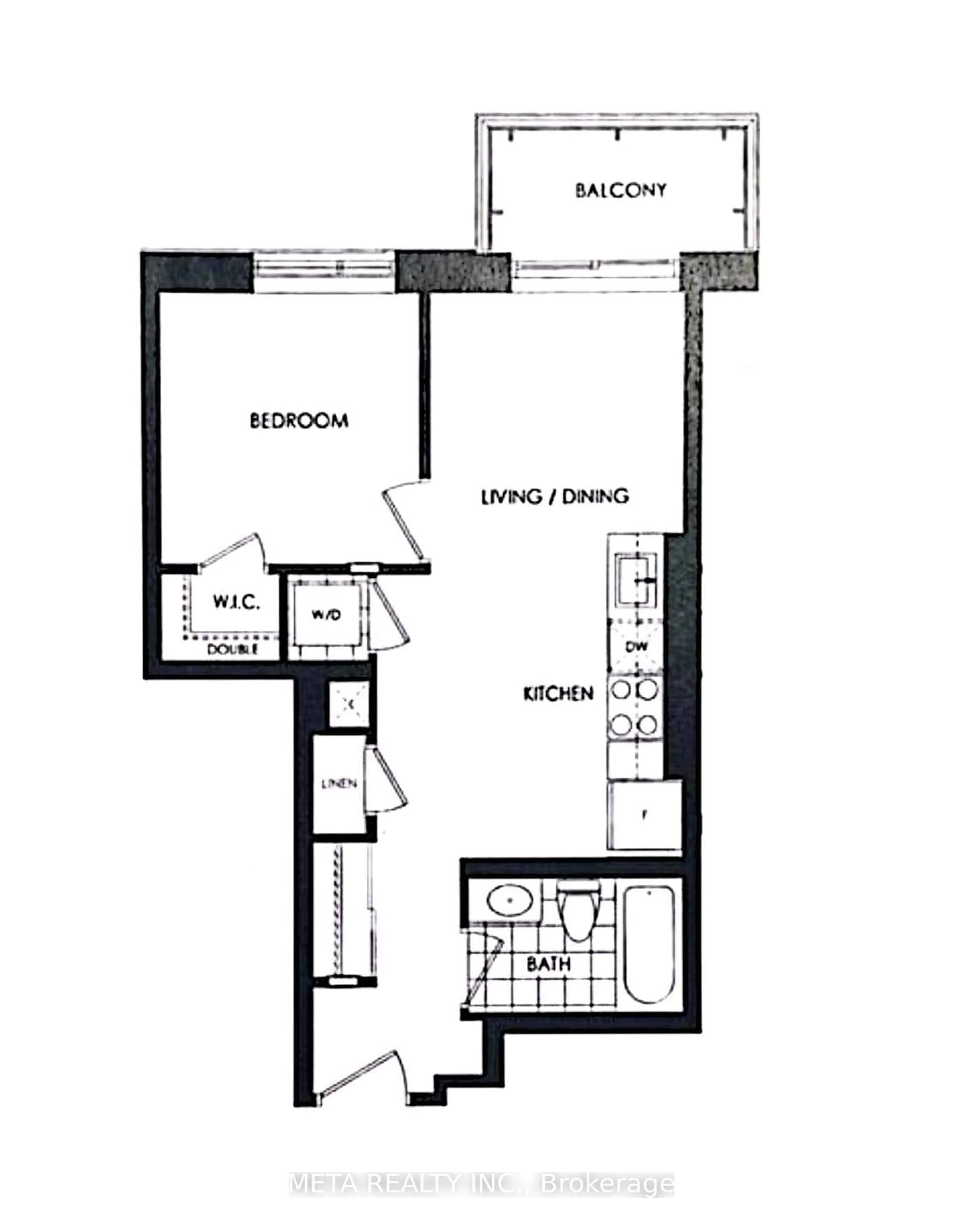 Floor plan for 335 Wheat Boom Dr #1904, Oakville Ontario L6H 7Y1