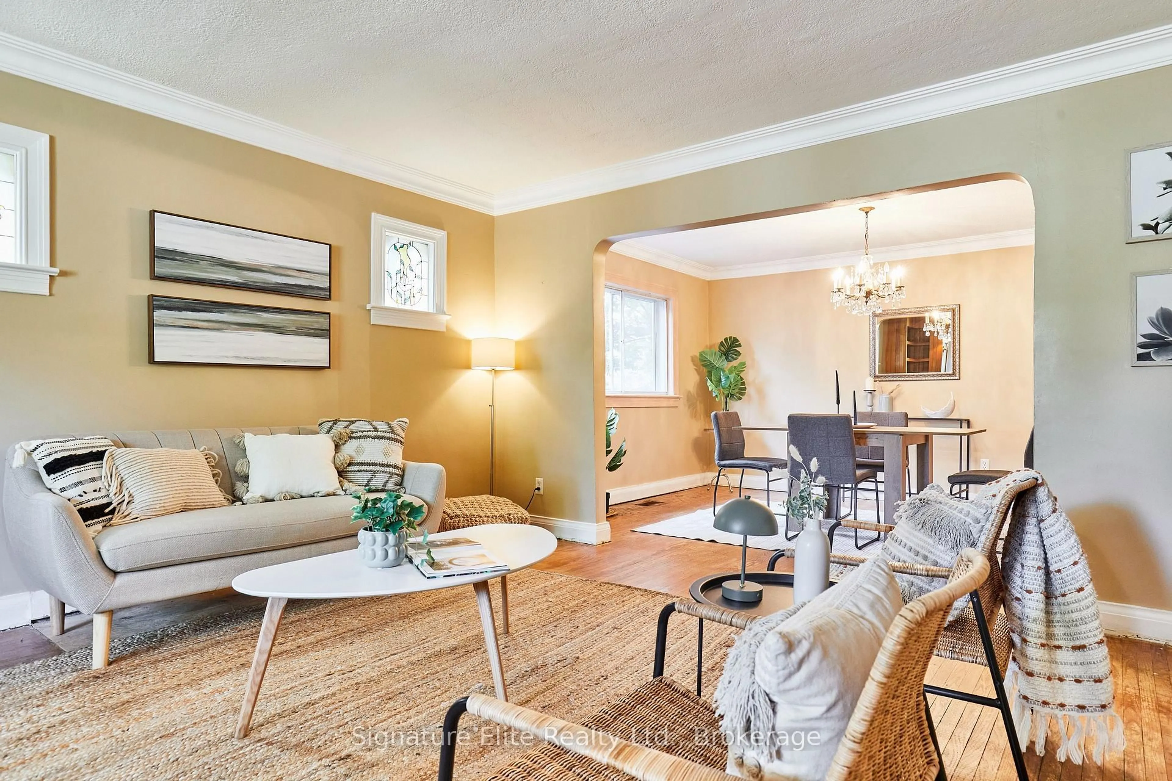Living room with furniture, unknown for 2 Elton Cres, Toronto Ontario M8W 2X8