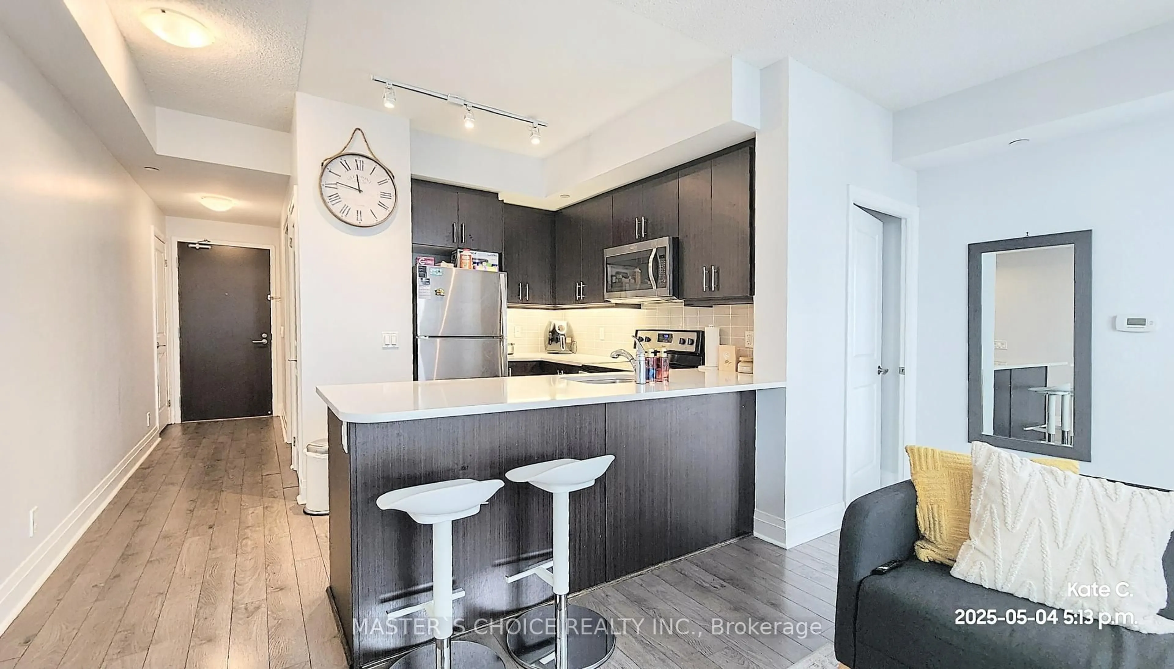 Open concept kitchen, unknown for 15 Zorra St #2002, Toronto Ontario M8Z 0C1