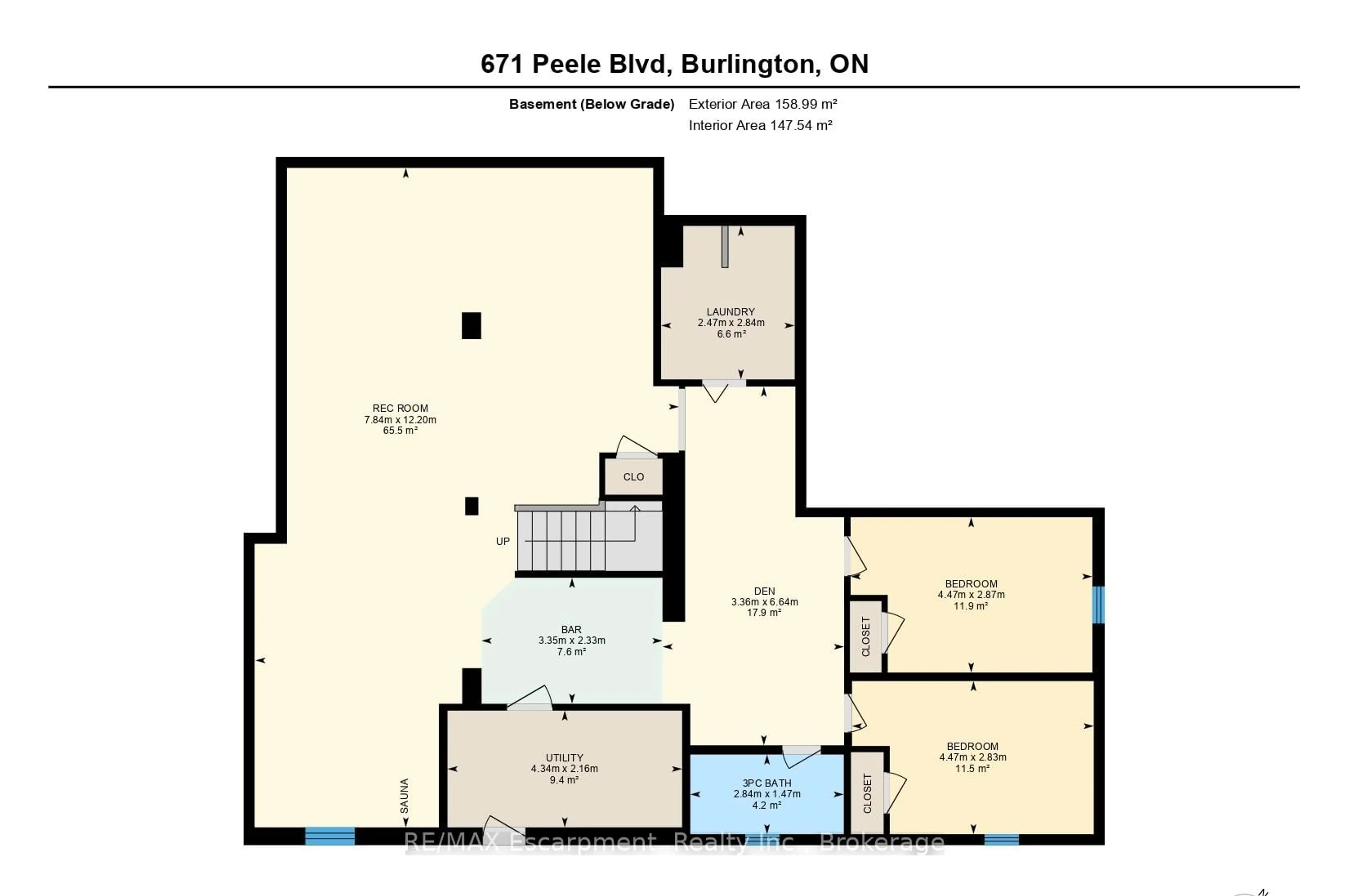 Floor plan for 671 Peele Blvd, Burlington Ontario L7R 3B8