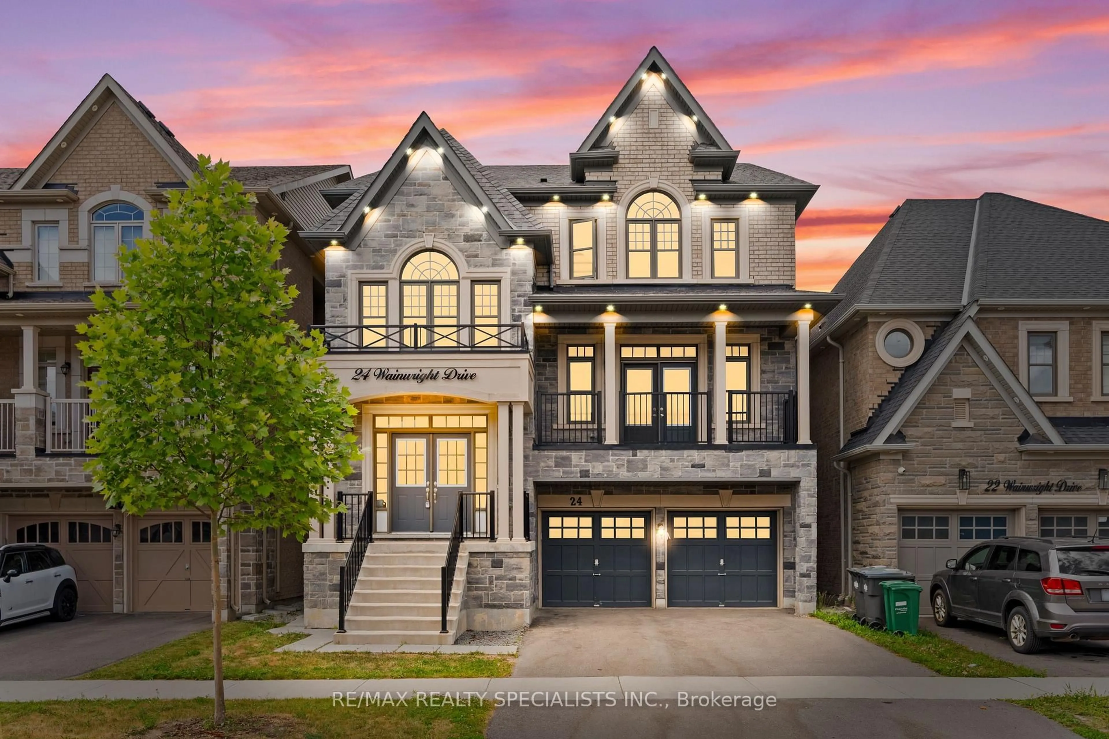 Home with brick exterior material, street for 24 Wainwright Dr, Brampton Ontario L7A 4Y6