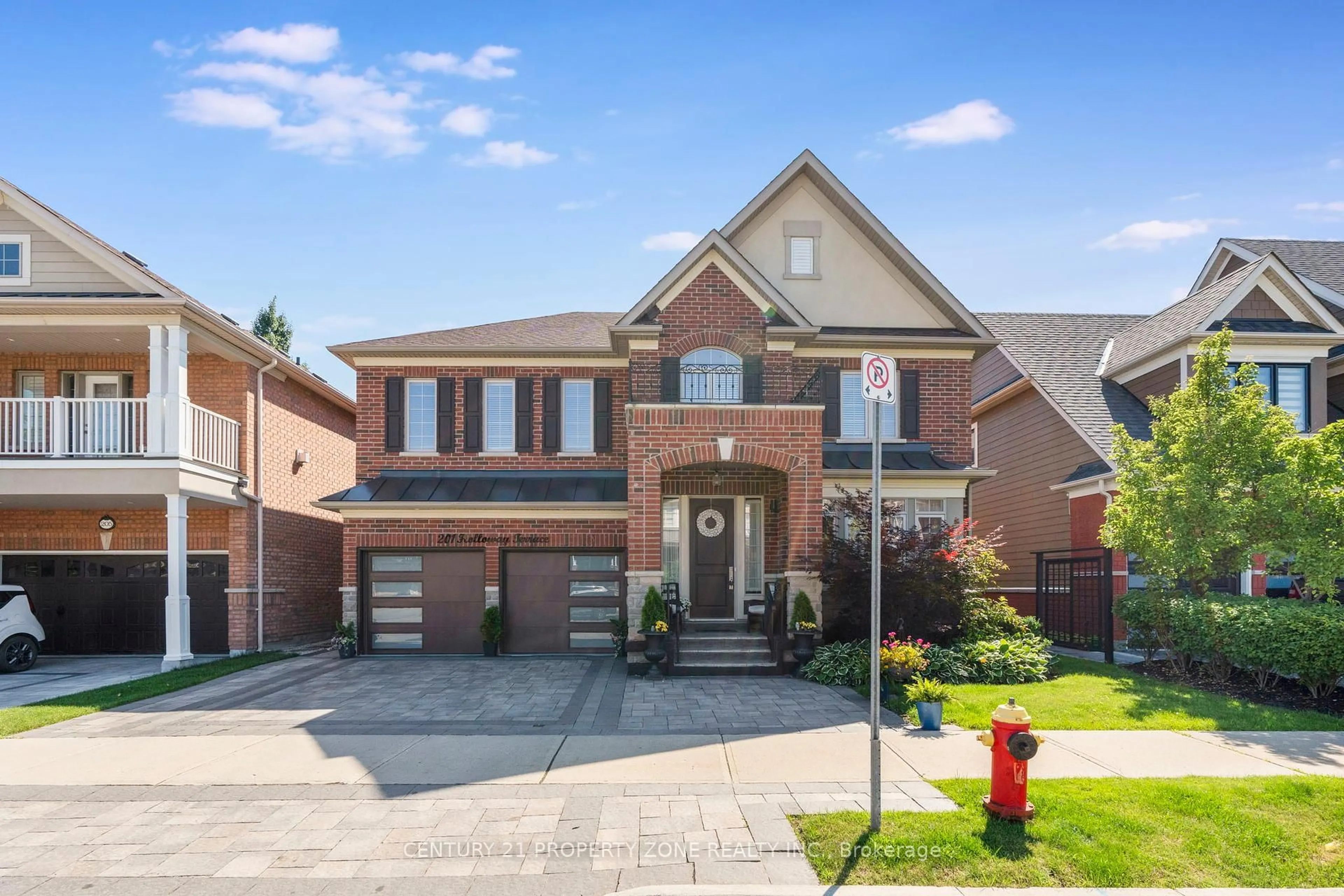 Home with brick exterior material, street for 201 Holloway Terr, Milton Ontario L9T 0R8