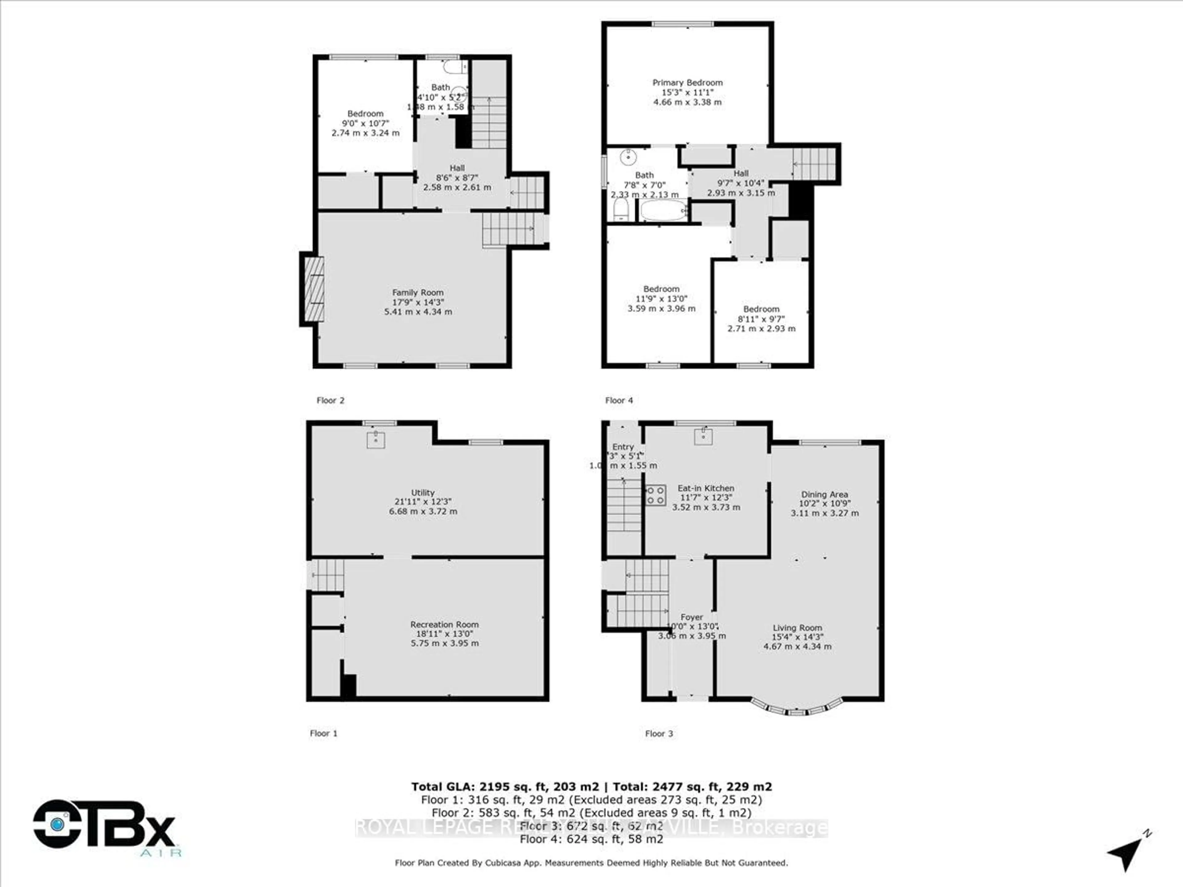 Floor plan for 4505 Spruce Ave, Burlington Ontario L7L 1M5