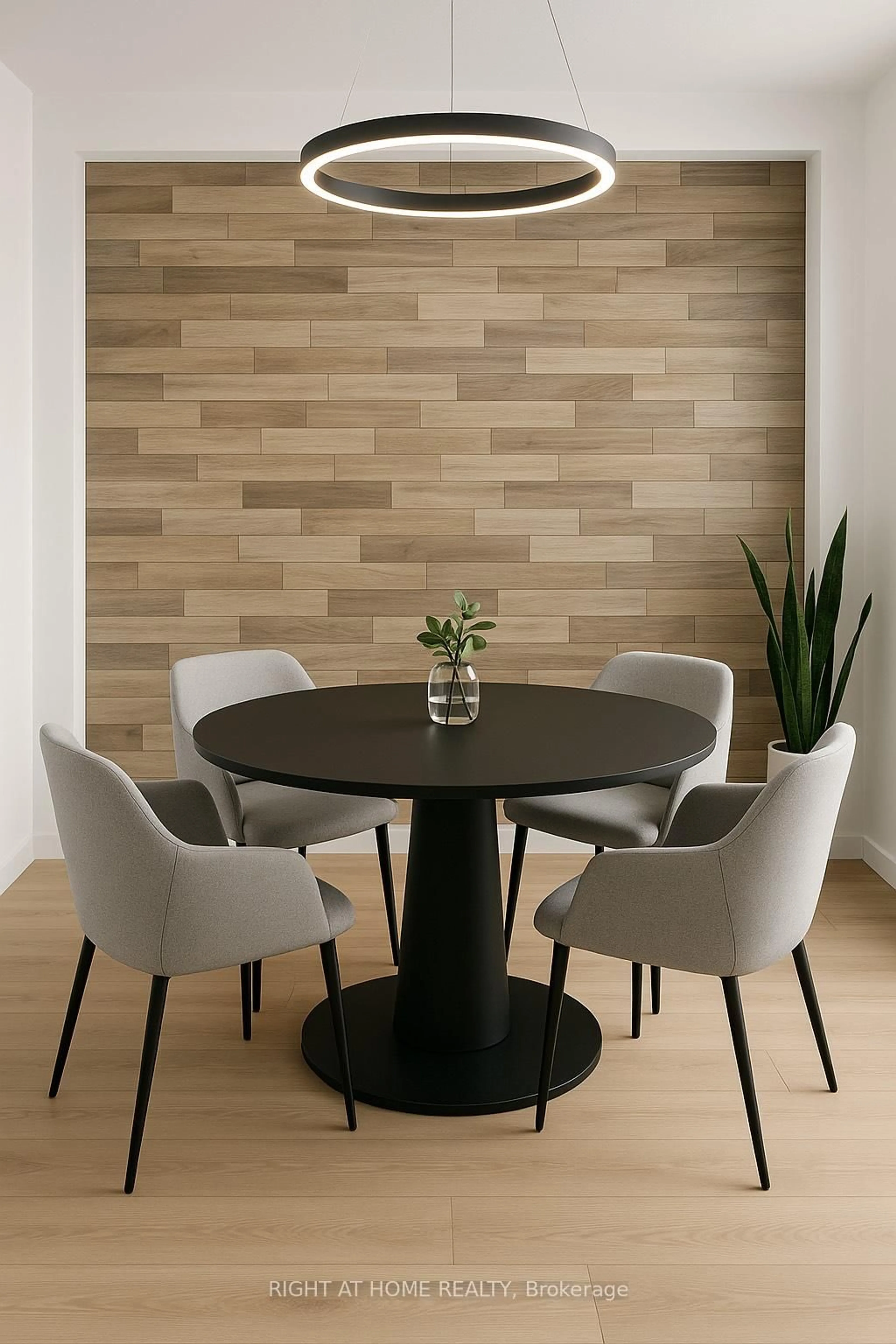 Dining room, wood/laminate floor for 1395 Williamsport Dr #357, Mississauga Ontario L4X 2T4