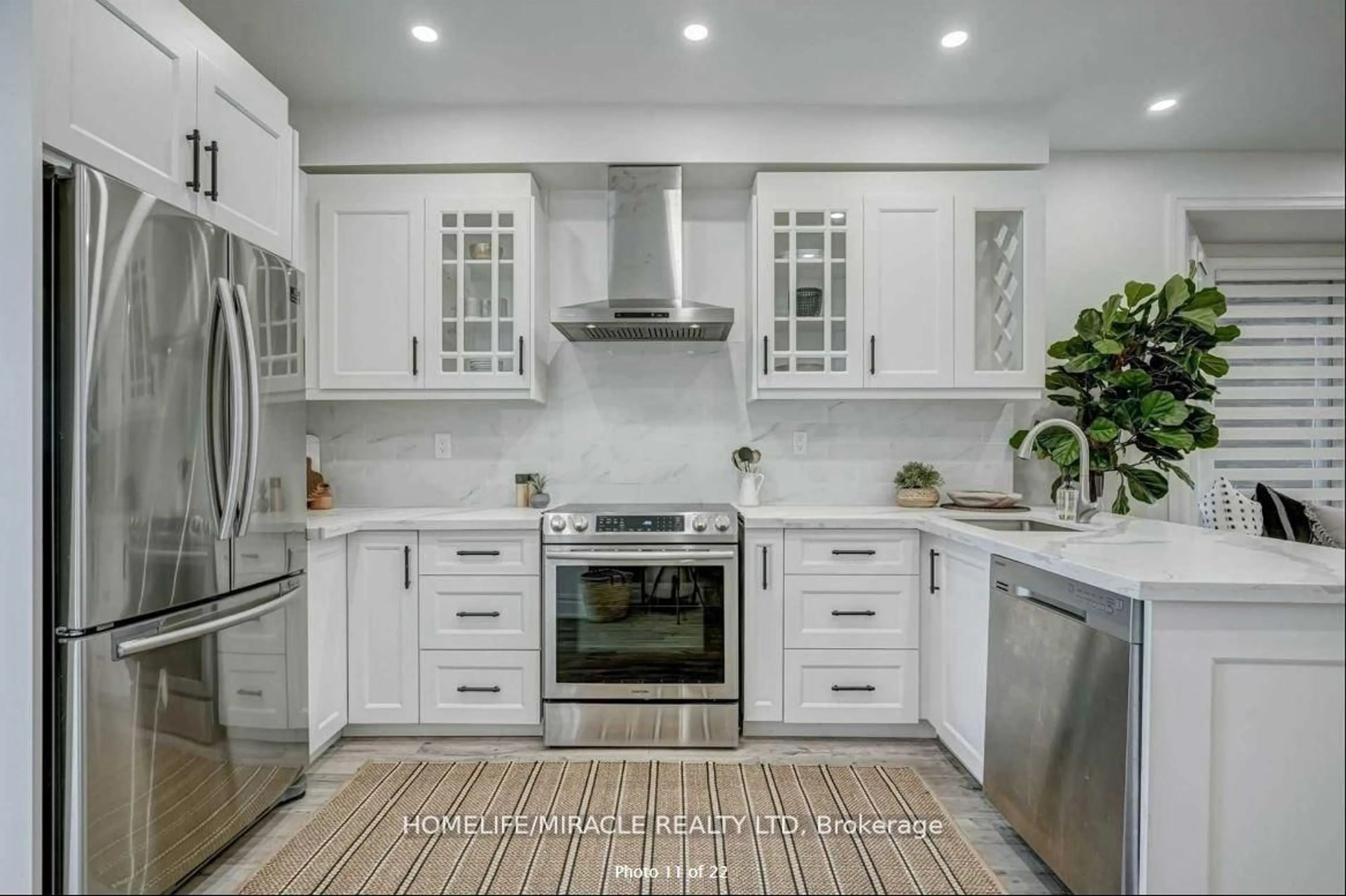 Contemporary kitchen, ceramic/tile floor for 1297 Davenport Rd, Toronto Ontario M6H 2H3