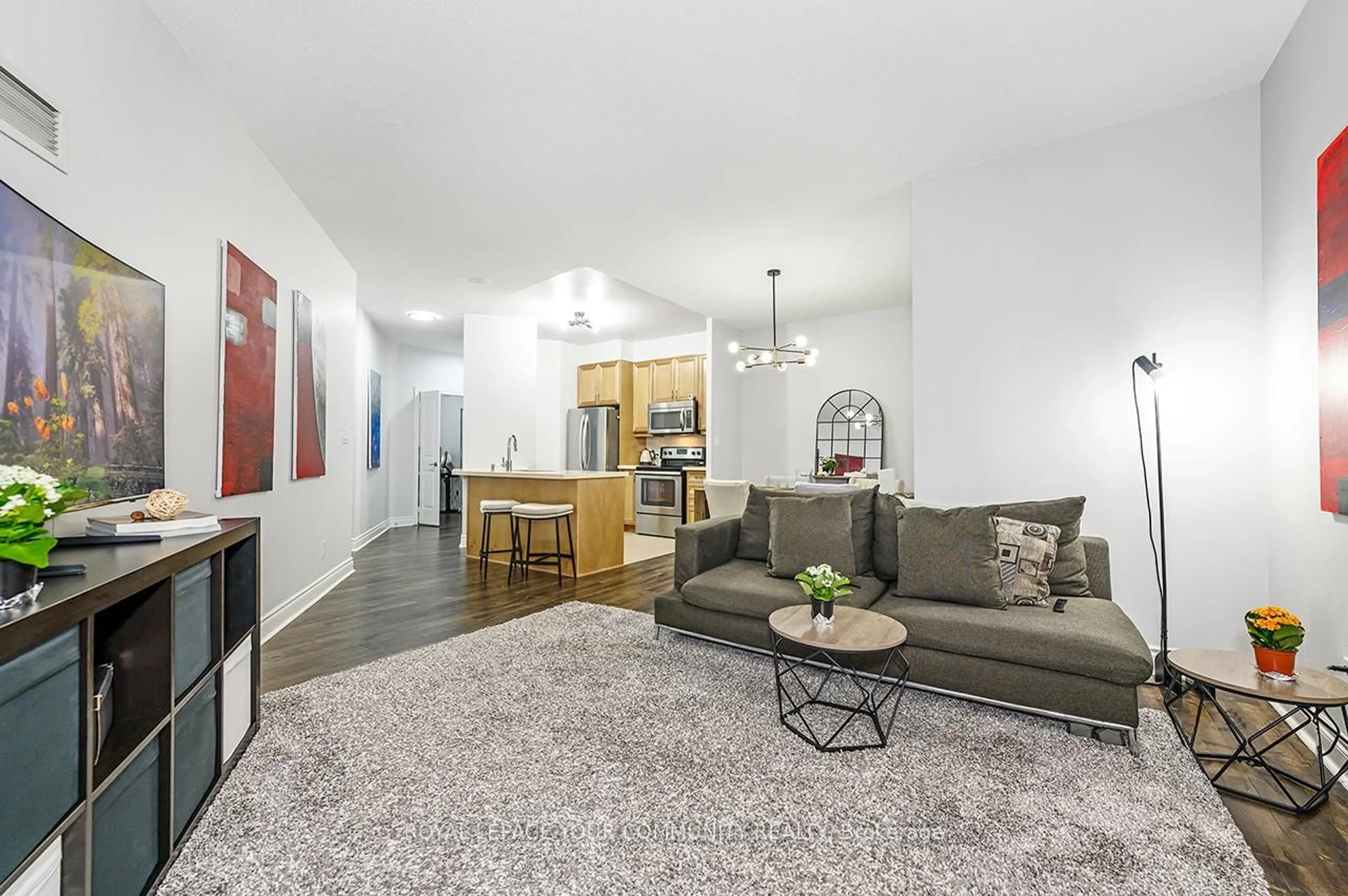 Living room with furniture, unknown for 25 Earlington Ave #114, Toronto Ontario M8X 3A3
