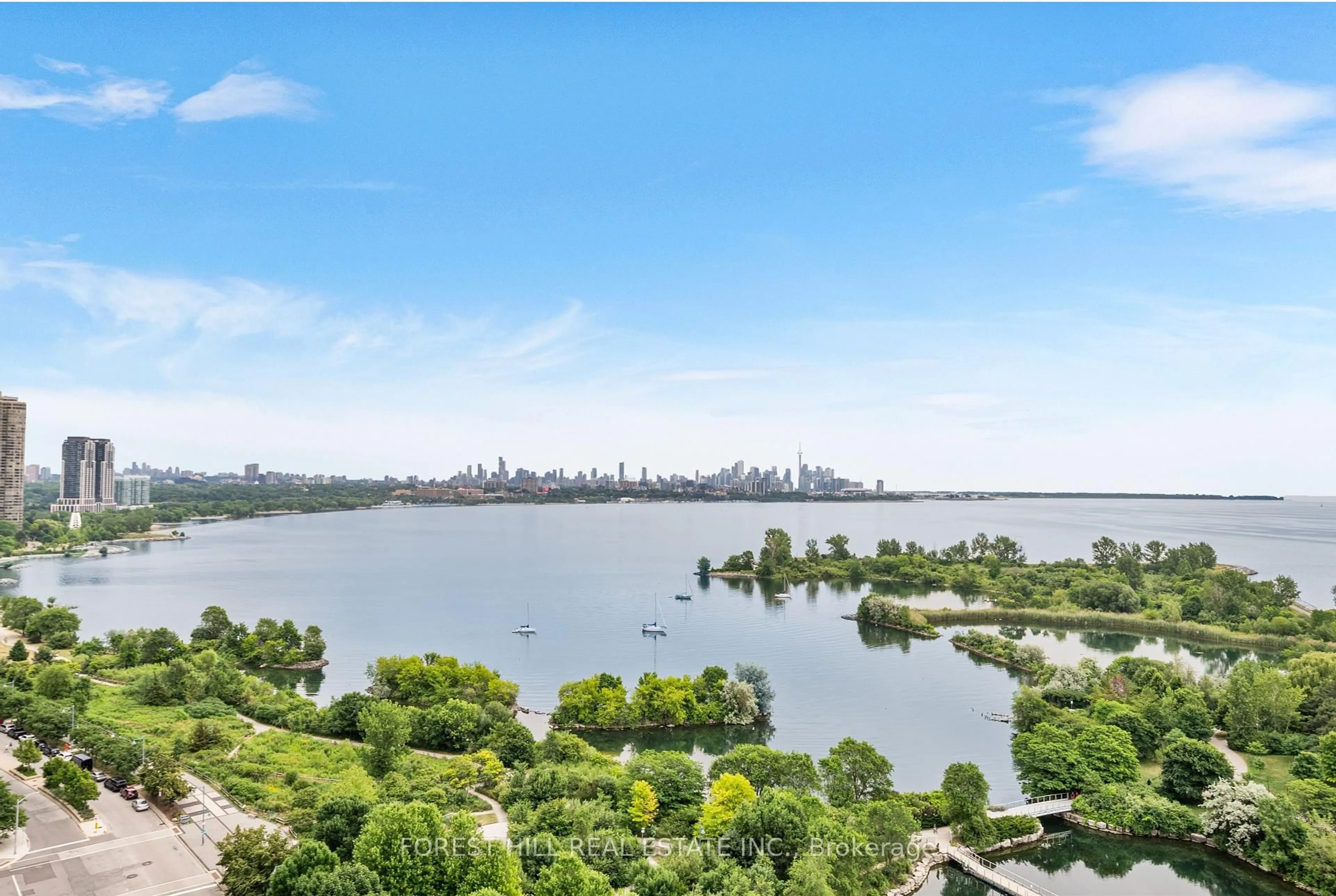 A pic from outside/outdoor area/front of a property/back of a property/a pic from drone, water/lake/river/ocean view for 20 Shore Breeze Dr #1507, Toronto Ontario M8V 0J1