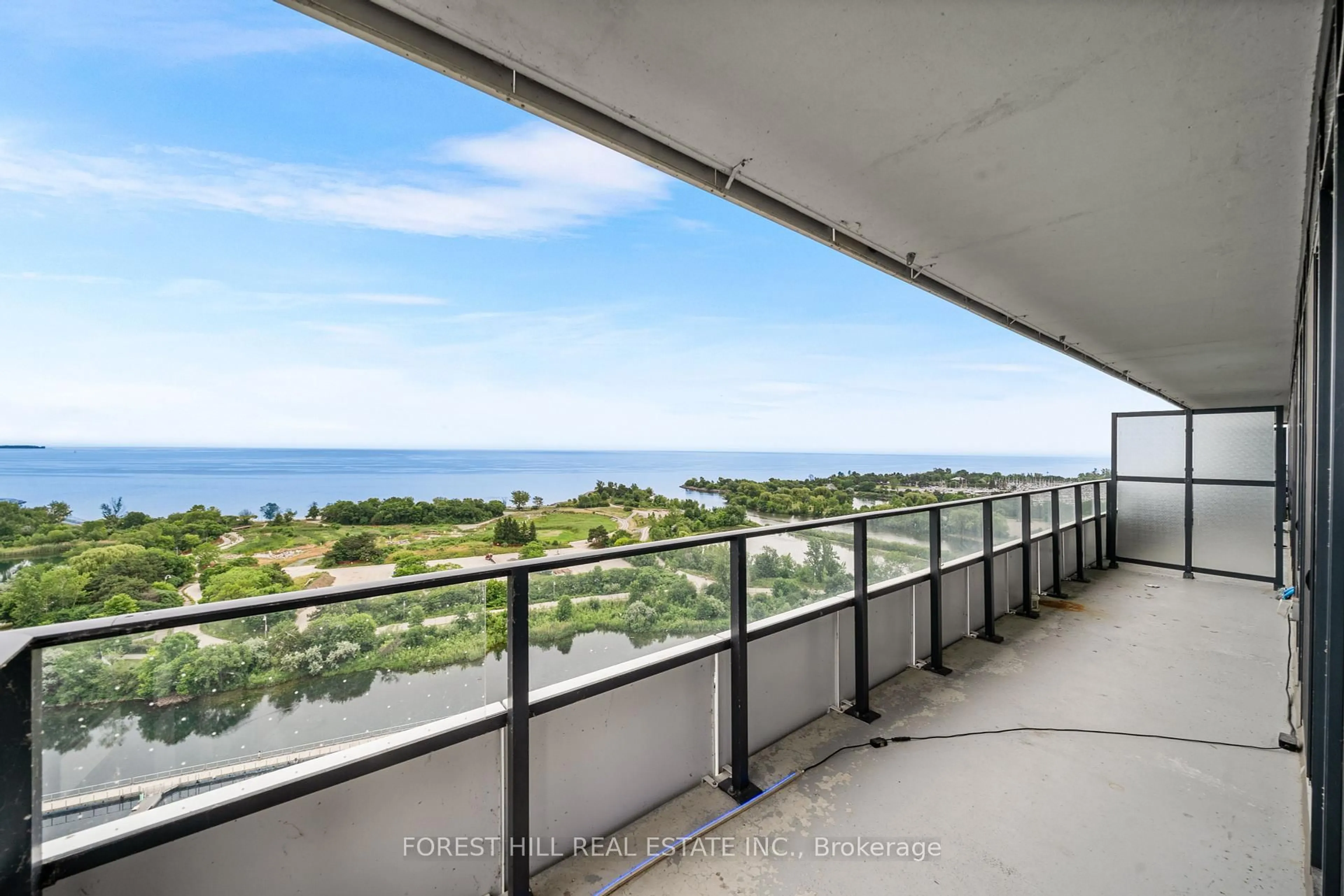 Balcony in the apartment, water/lake/river/ocean view for 20 Shore Breeze Dr #1507, Toronto Ontario M8V 0J1