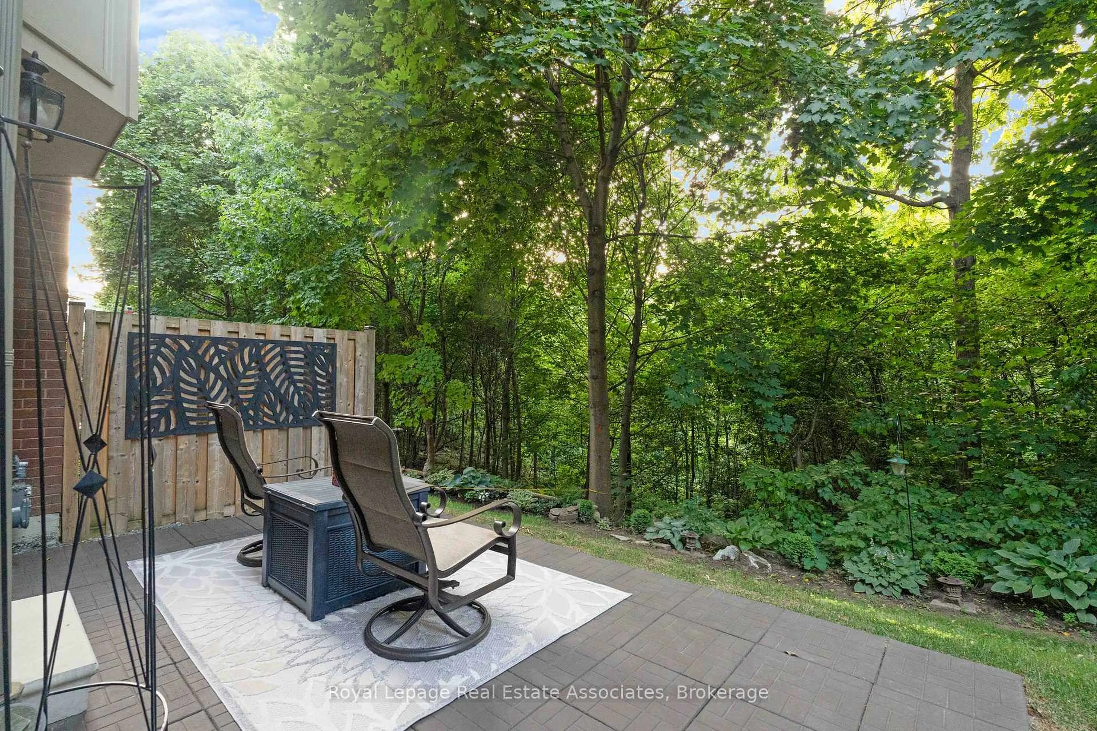 Patio, forest/trees view for 3265 South Millway #30, Mississauga Ontario L5L 2R3
