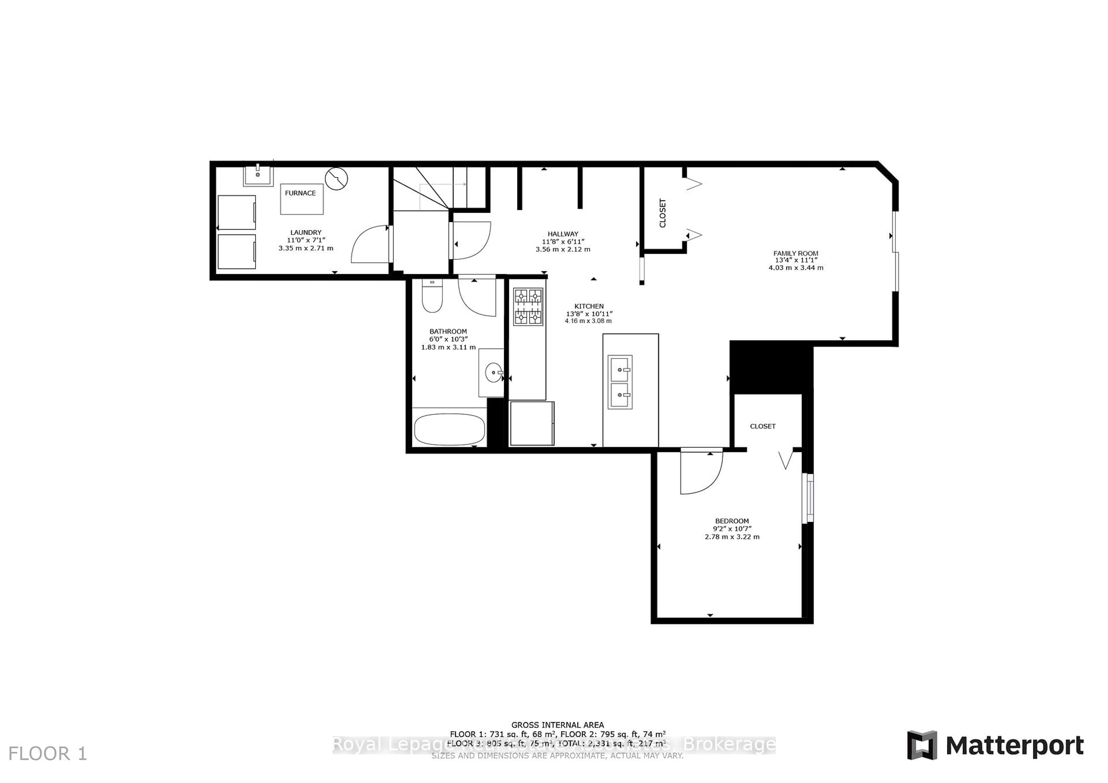 Floor plan for 3265 South Millway #30, Mississauga Ontario L5L 2R3