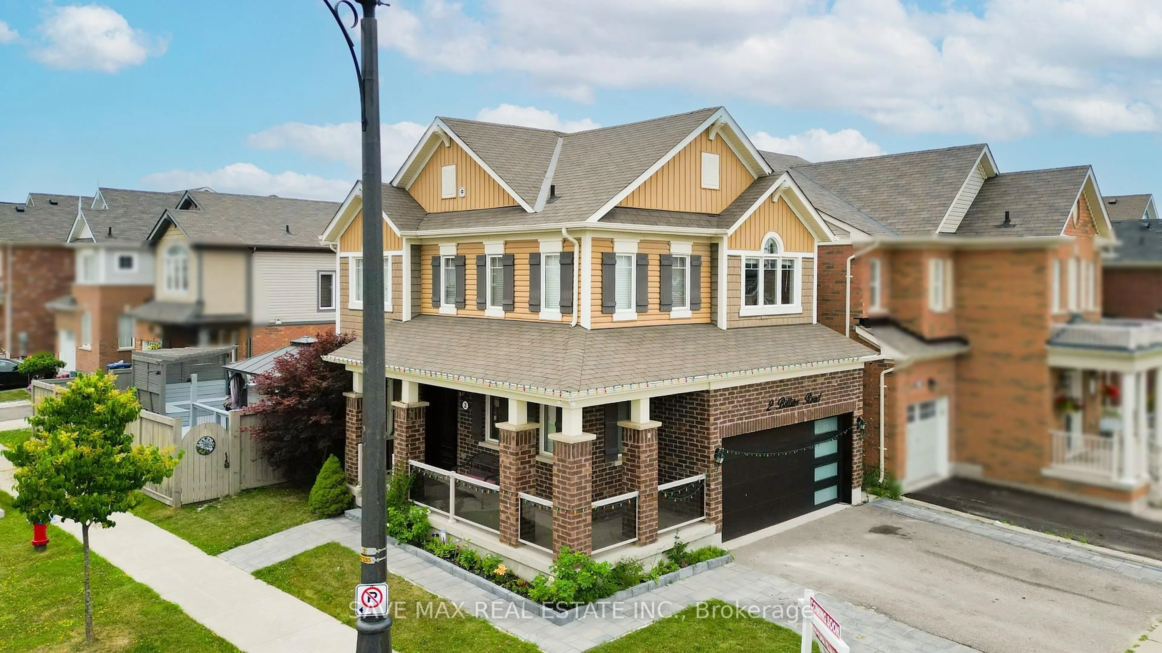 Home with brick exterior material, street for 2 Billiter Rd, Brampton Ontario L7A 4G8