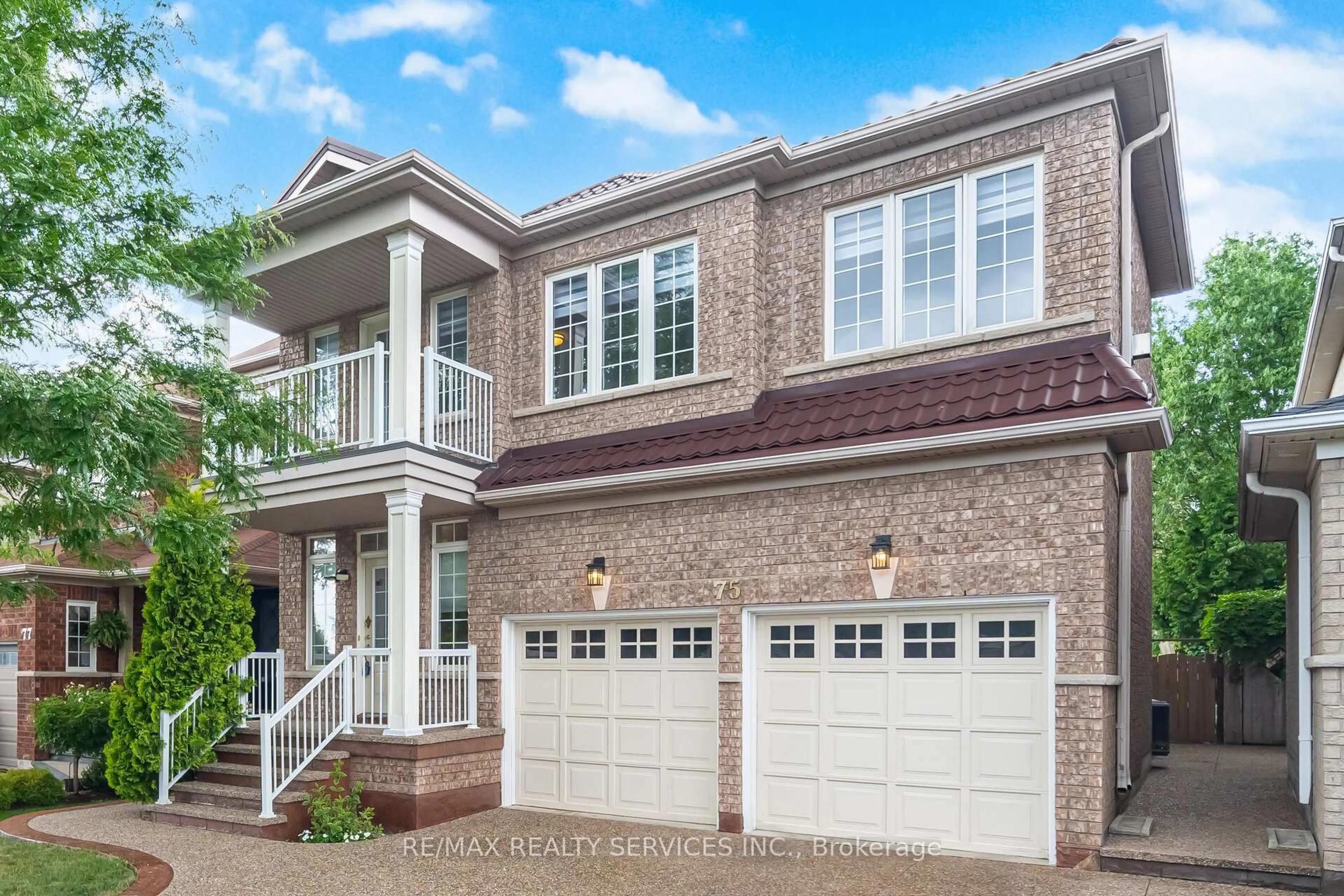 Home with brick exterior material, street for 75 Harbourtown Cres, Brampton Ontario L6V 4P5