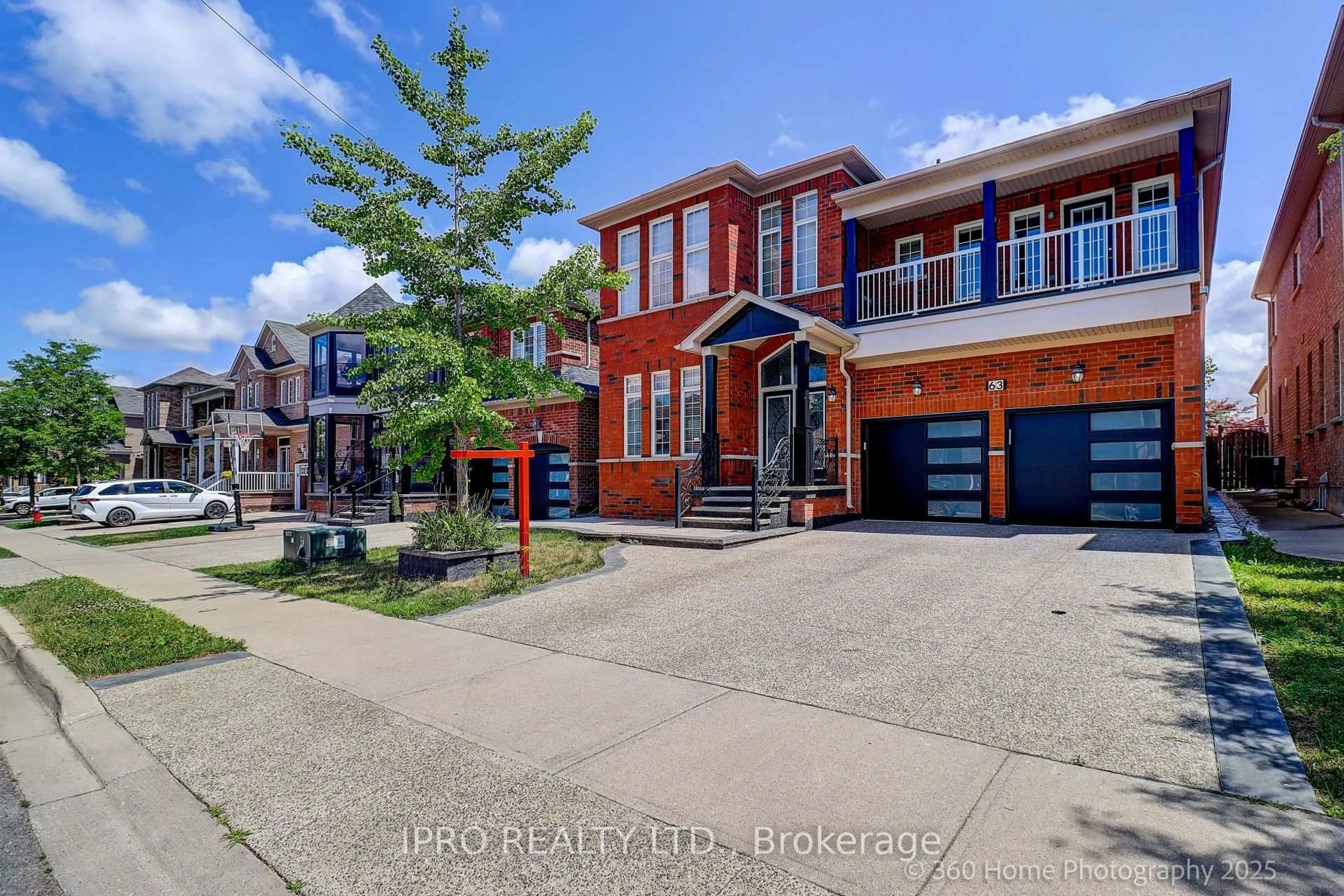 Home with brick exterior material, street for 63 Blazing Star Dr, Brampton Ontario L6R 0E8