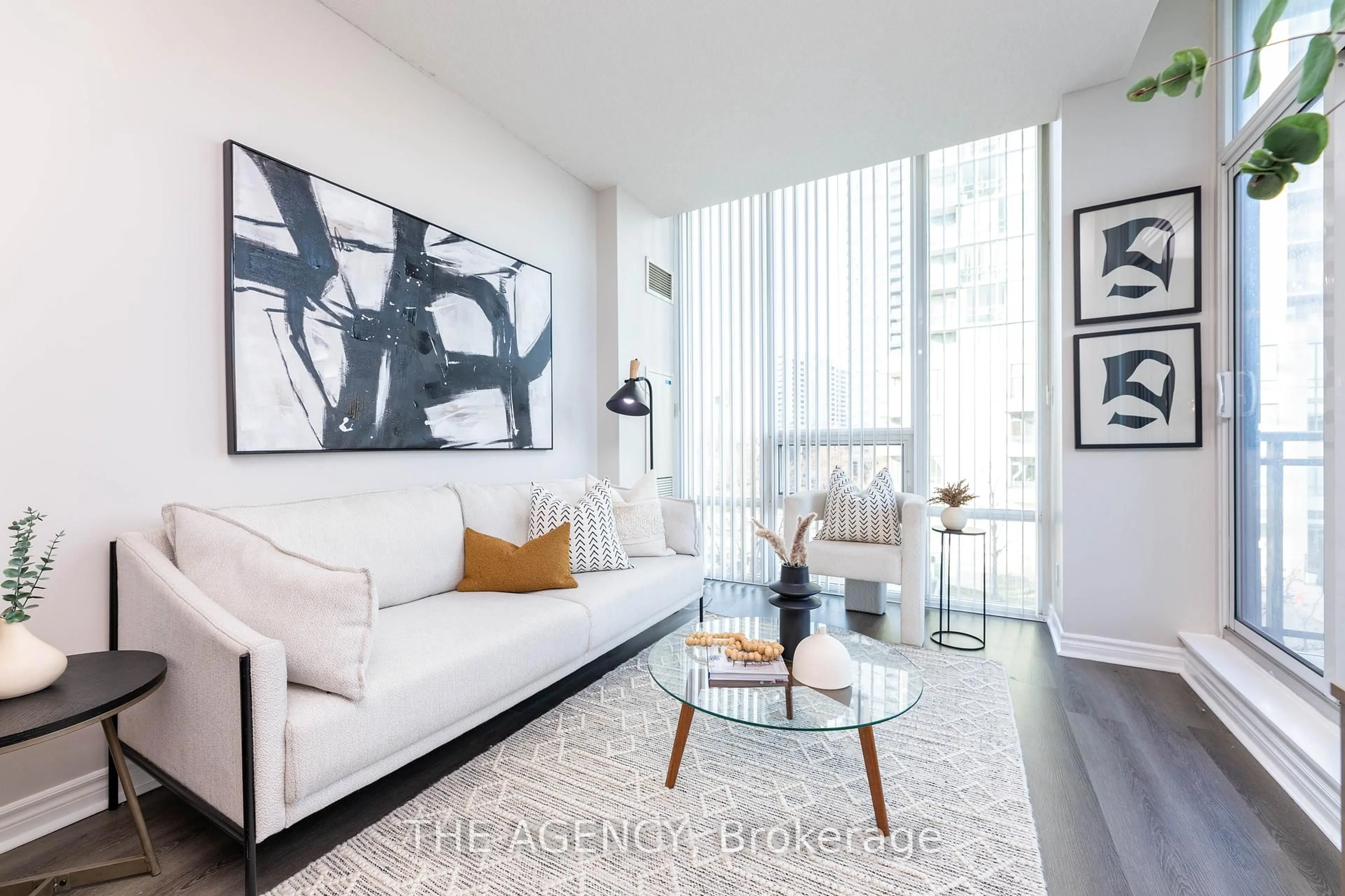 Living room with furniture, unknown for 3525 Kariya Dr #218, Mississauga Ontario L5B 0C2