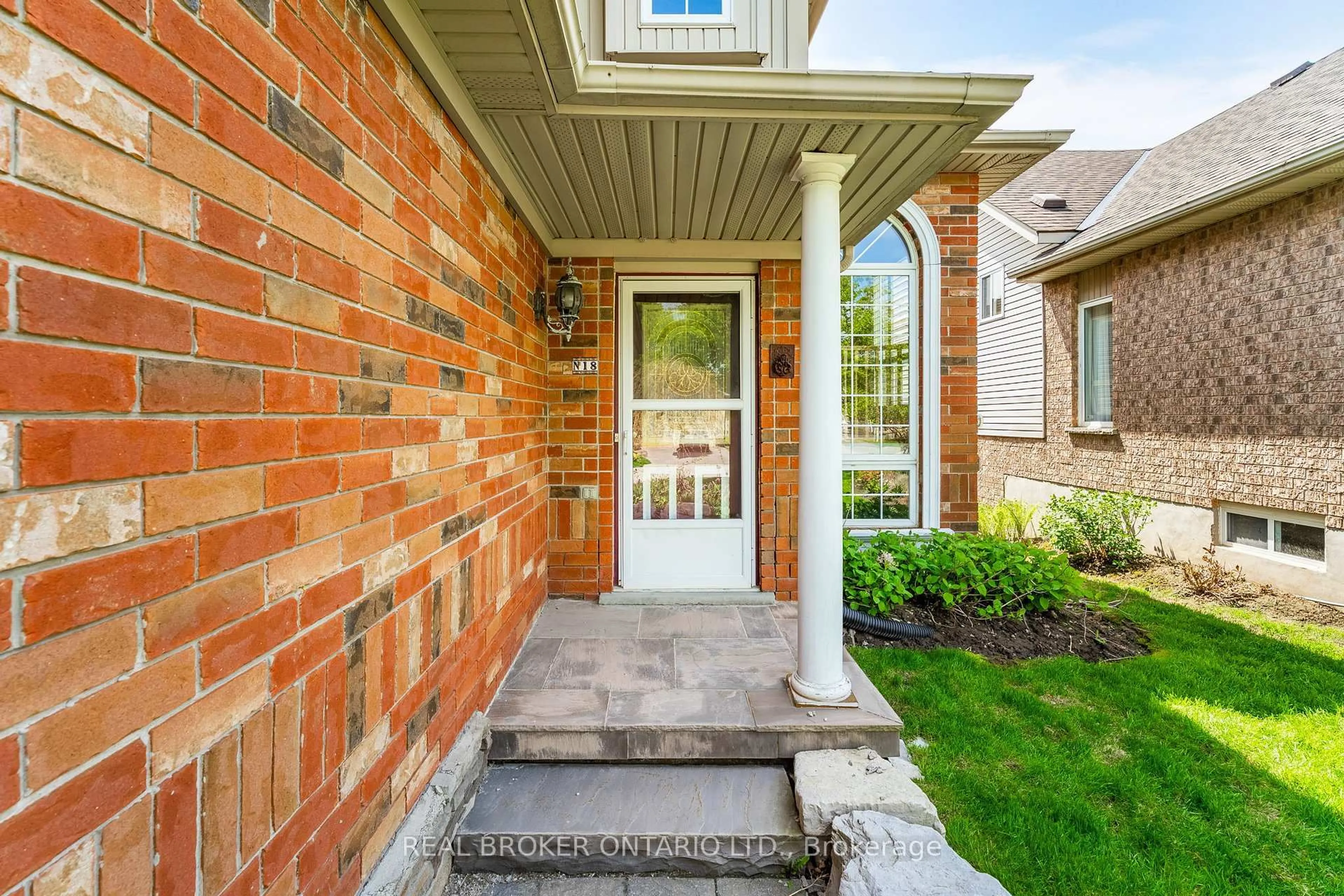 Home with brick exterior material, street for 18 Appleton Dr, Orangeville Ontario L9W 5C3