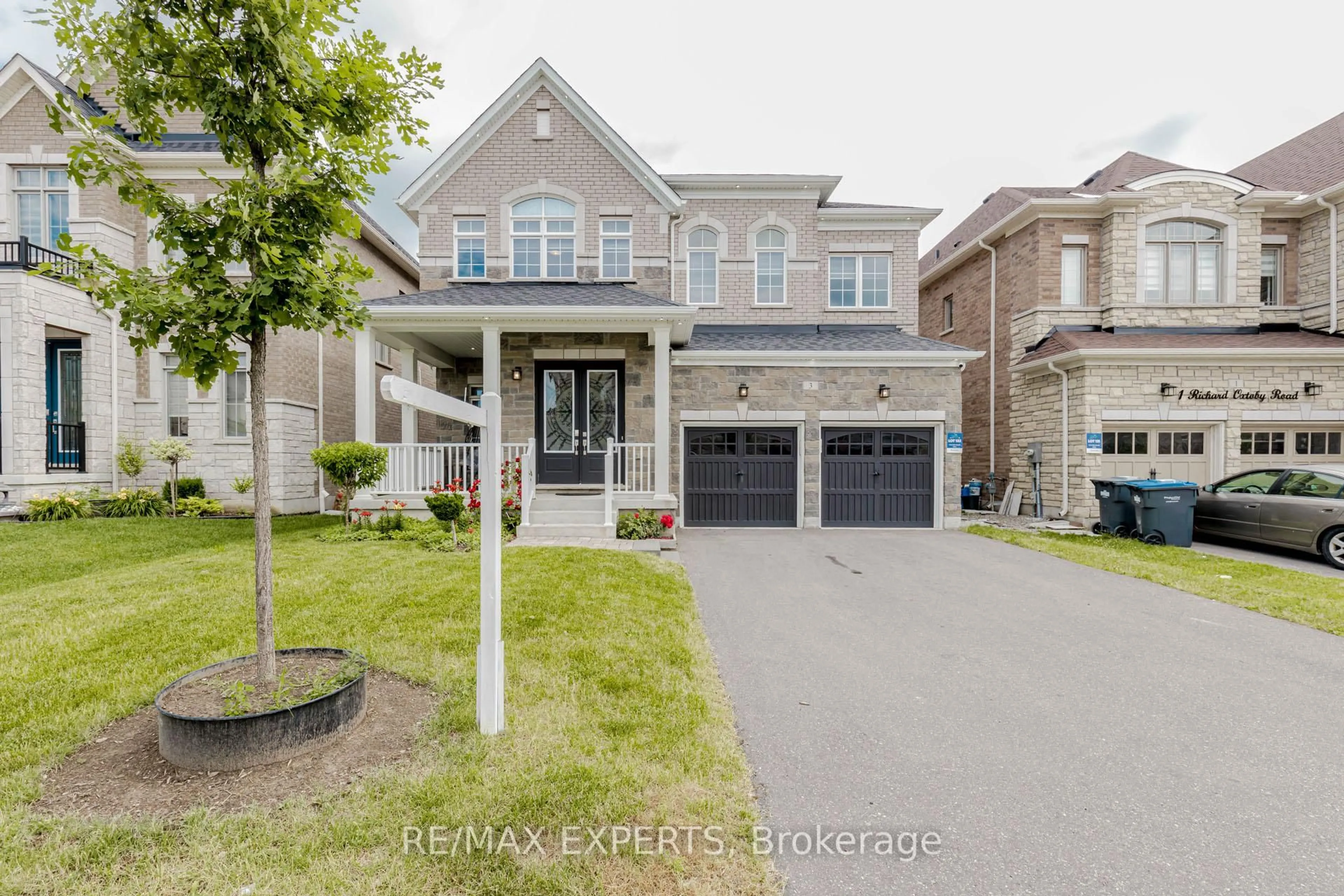 Home with brick exterior material, street for 3 Richard Oxtoby Rd, Caledon Ontario L7C 4G2