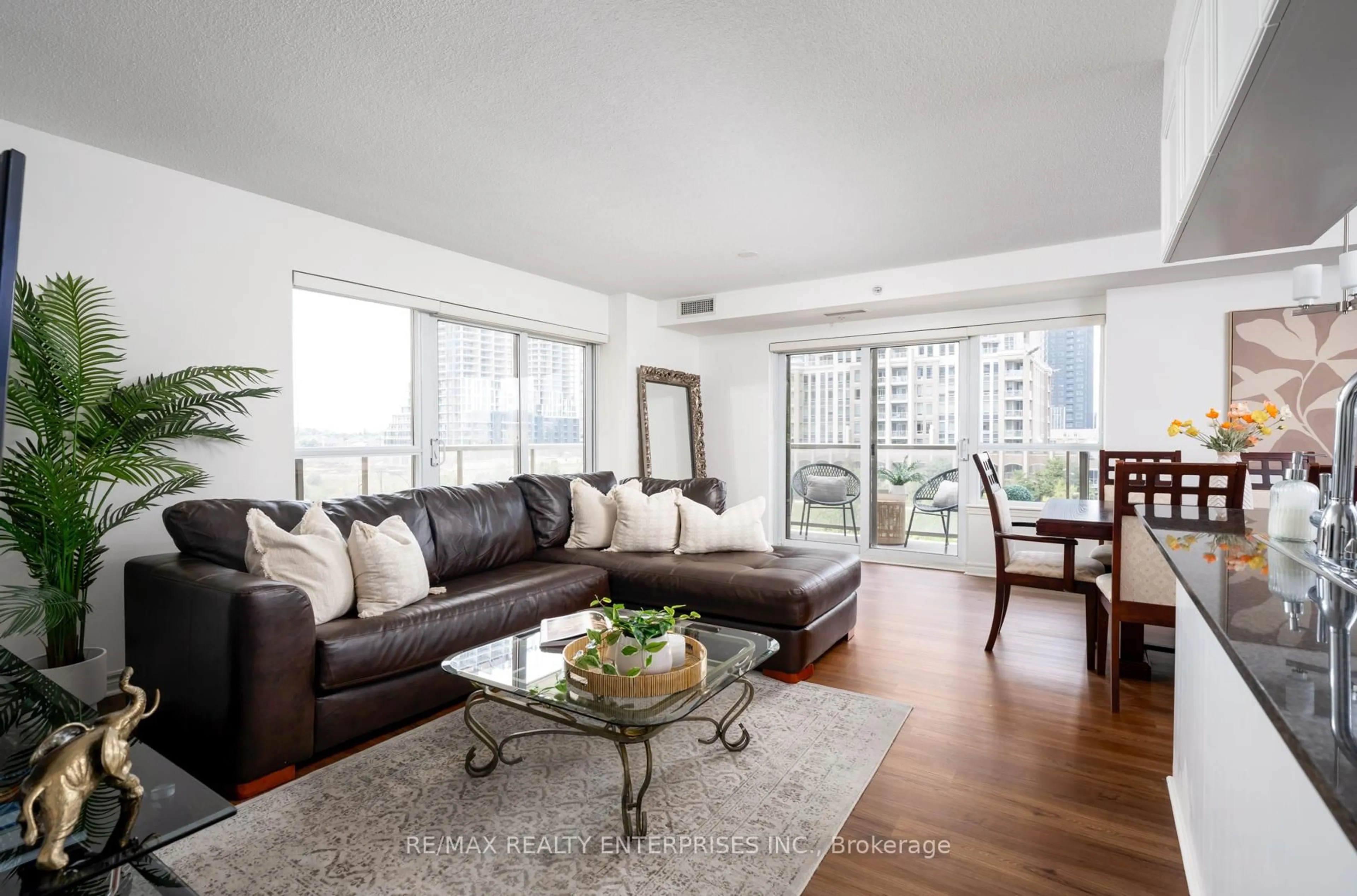 Living room with furniture, unknown for 350 Princess Royal Dr #405, Mississauga Ontario L5B 4N1