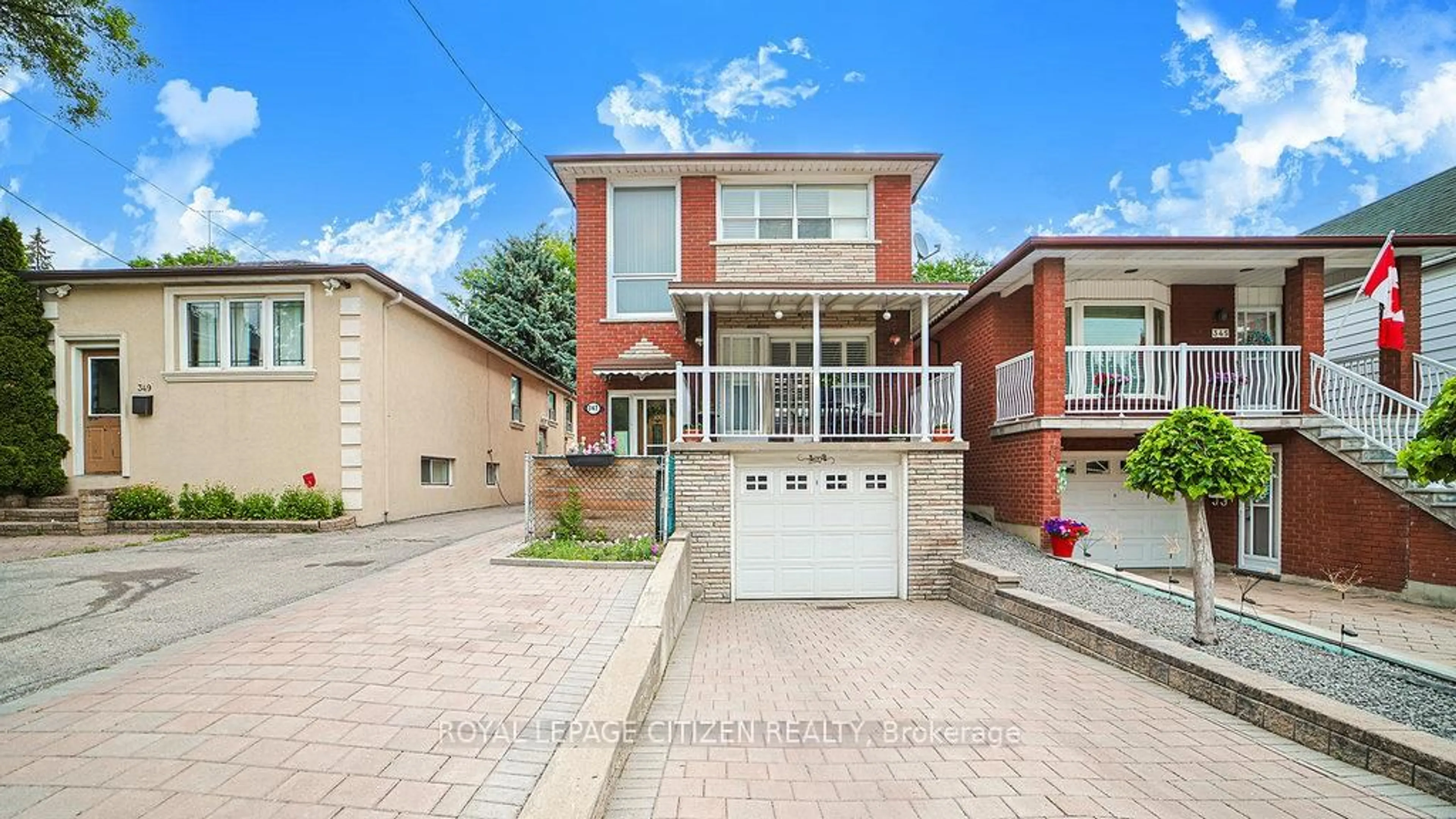 Home with brick exterior material, street for 347 Harvie Ave, Toronto Ontario M6E 4L6
