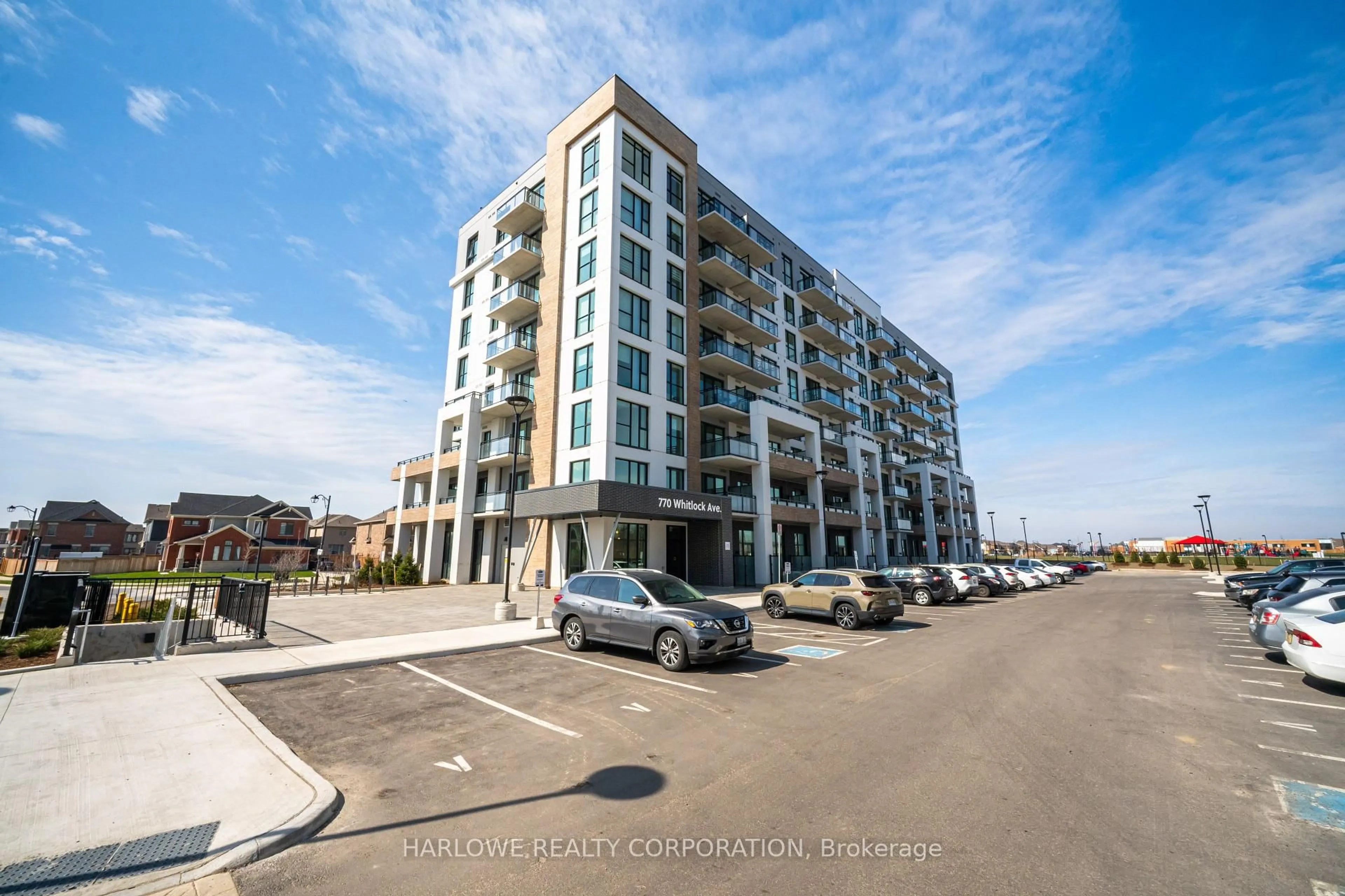 A pic from outside/outdoor area/front of a property/back of a property/a pic from drone, unknown for 760 Whitlock Ave #102, Milton Ontario L9E 1S2
