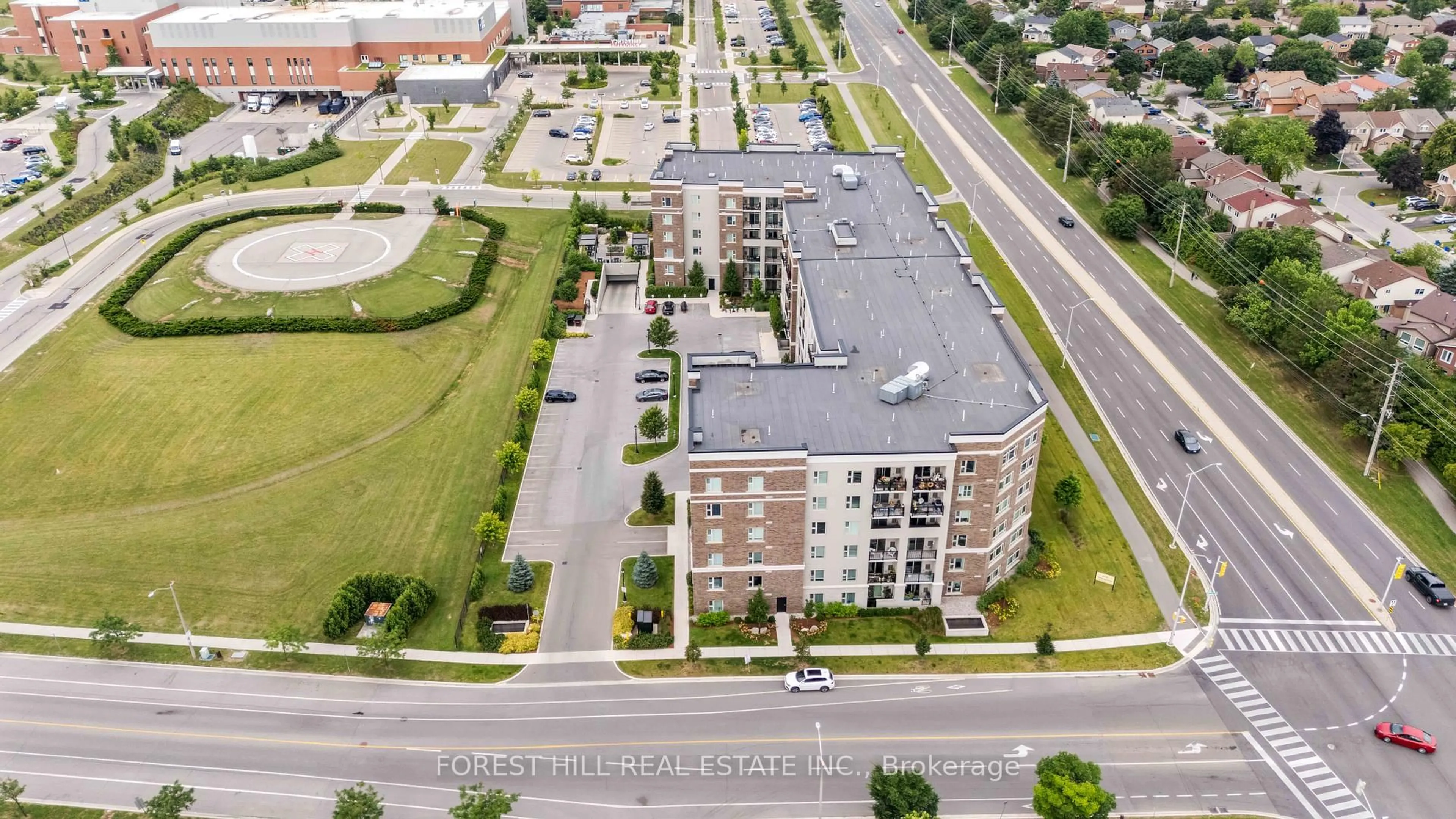 A pic from outside/outdoor area/front of a property/back of a property/a pic from drone, unknown for 610 Farmstead Dr #201, Milton Ontario L9T 9X5