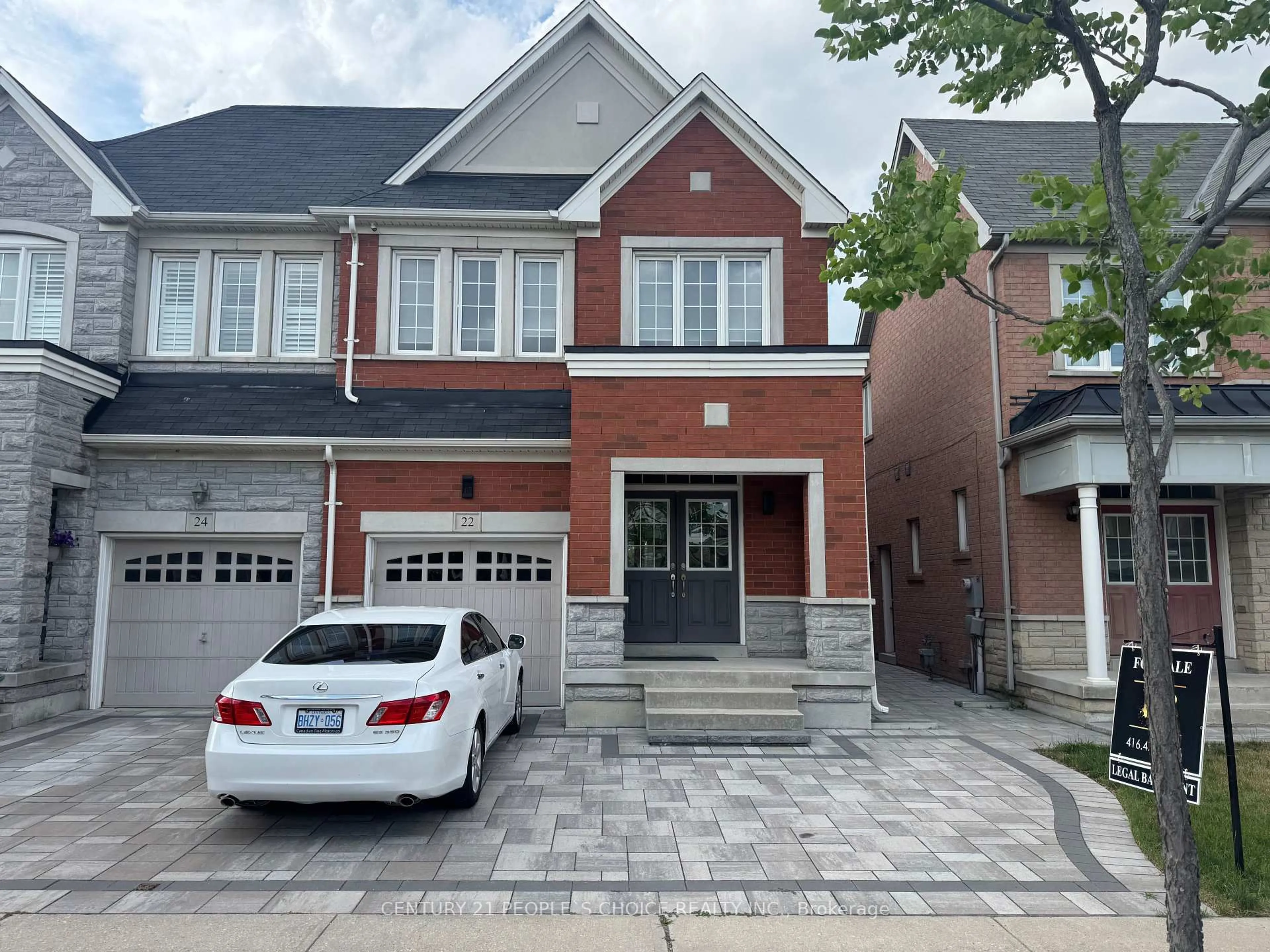 Home with brick exterior material, street for 22 Westowanis Dr, Toronto Ontario M9W 0C2