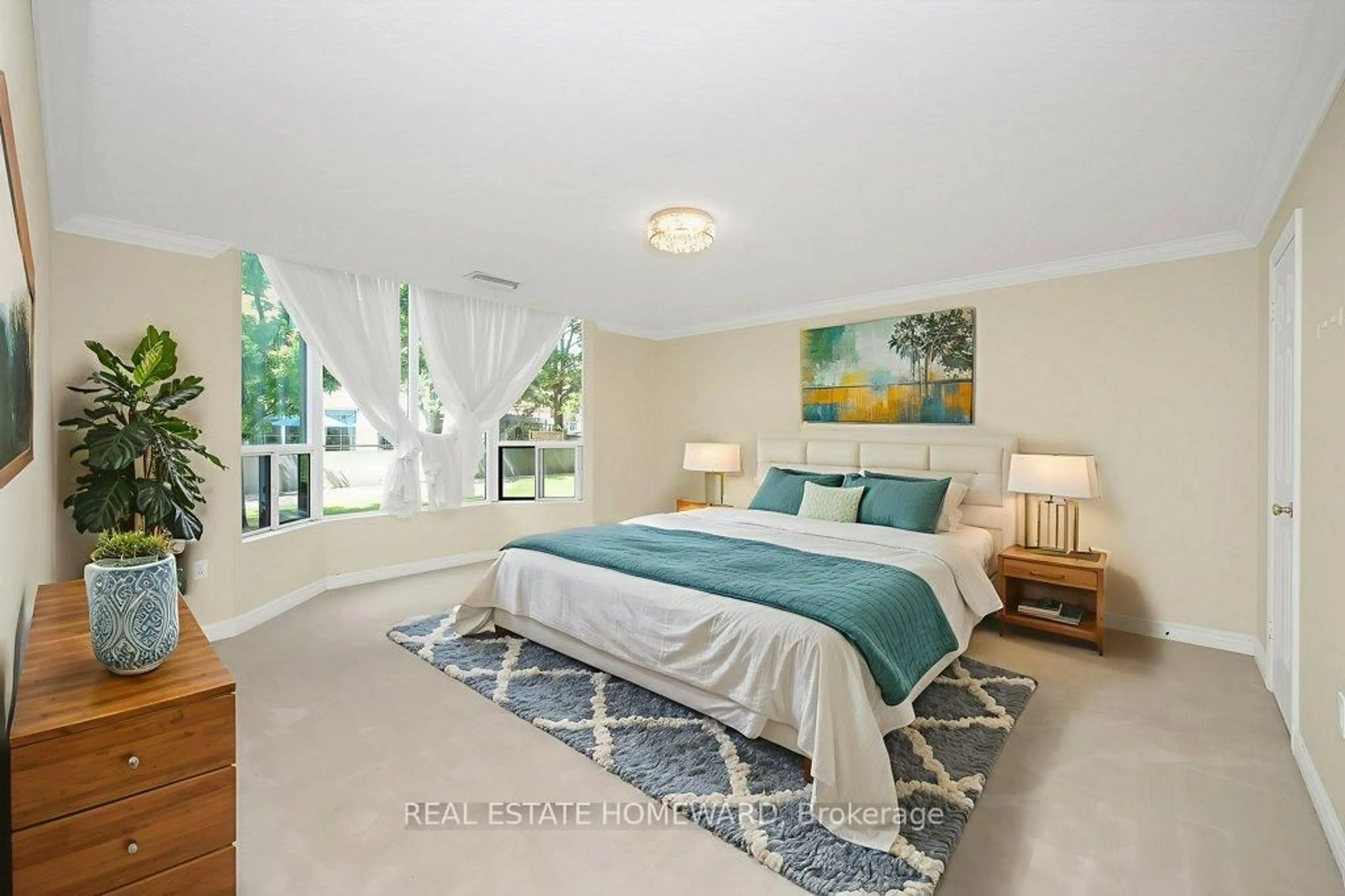 Bedroom with bed, unknown for 2121 Lakeshore Rd #203, Burlington Ontario L7R 1C9