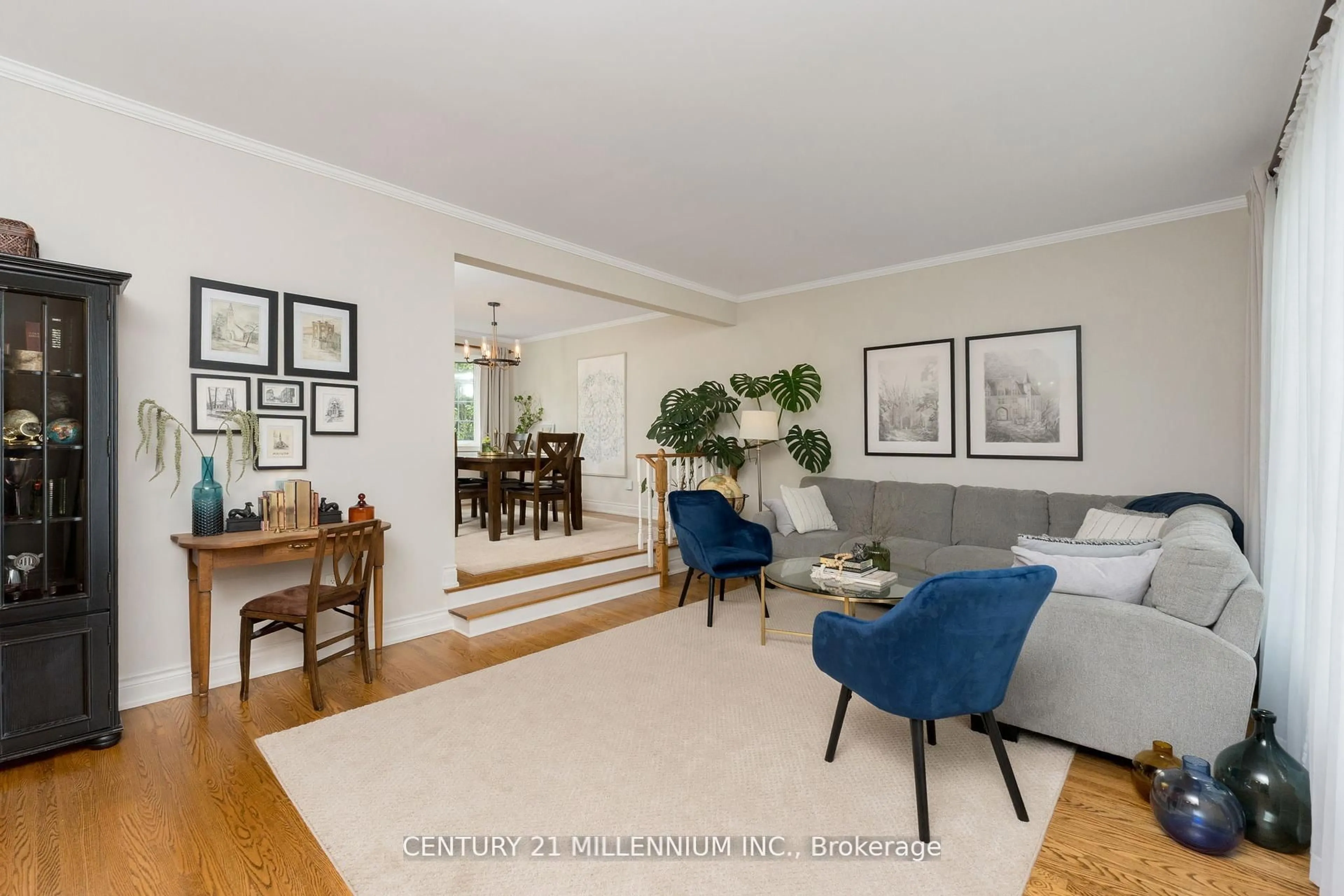 Living room with furniture, unknown for 64 Brookland Dr, Brampton Ontario L6T 2M5